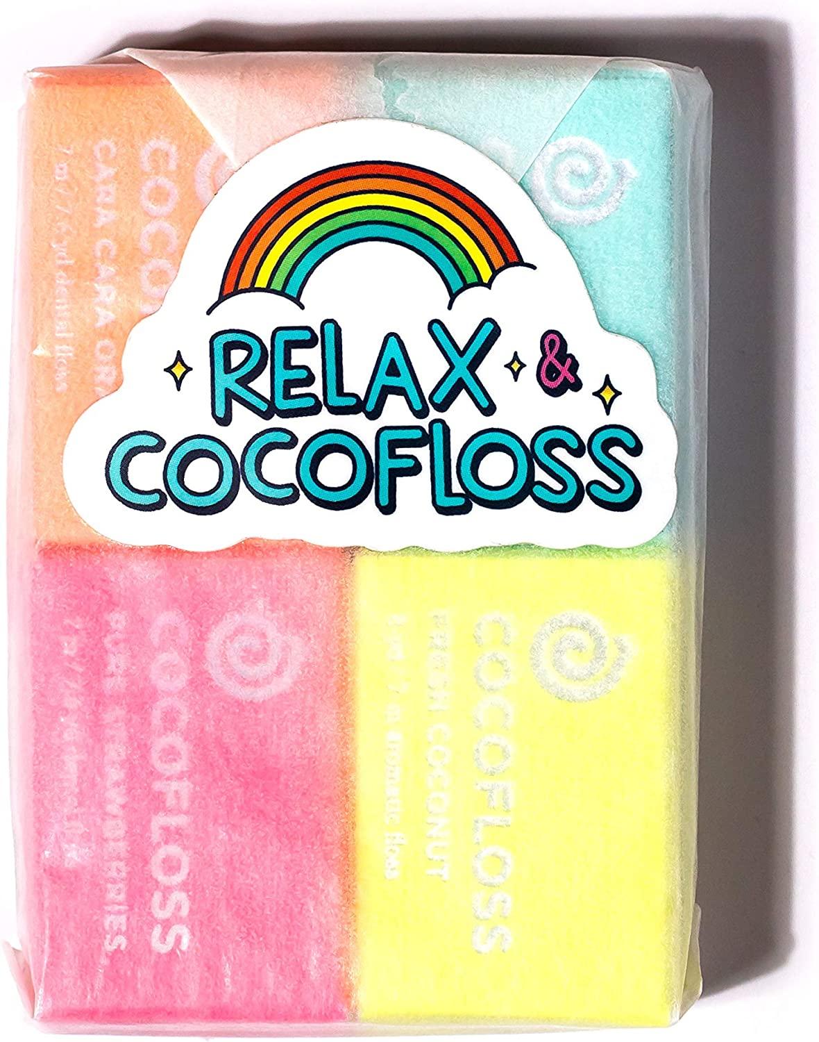 COCOFLOSS Coconut OilInfused Woven Dental Floss Sampler 4 Travel
