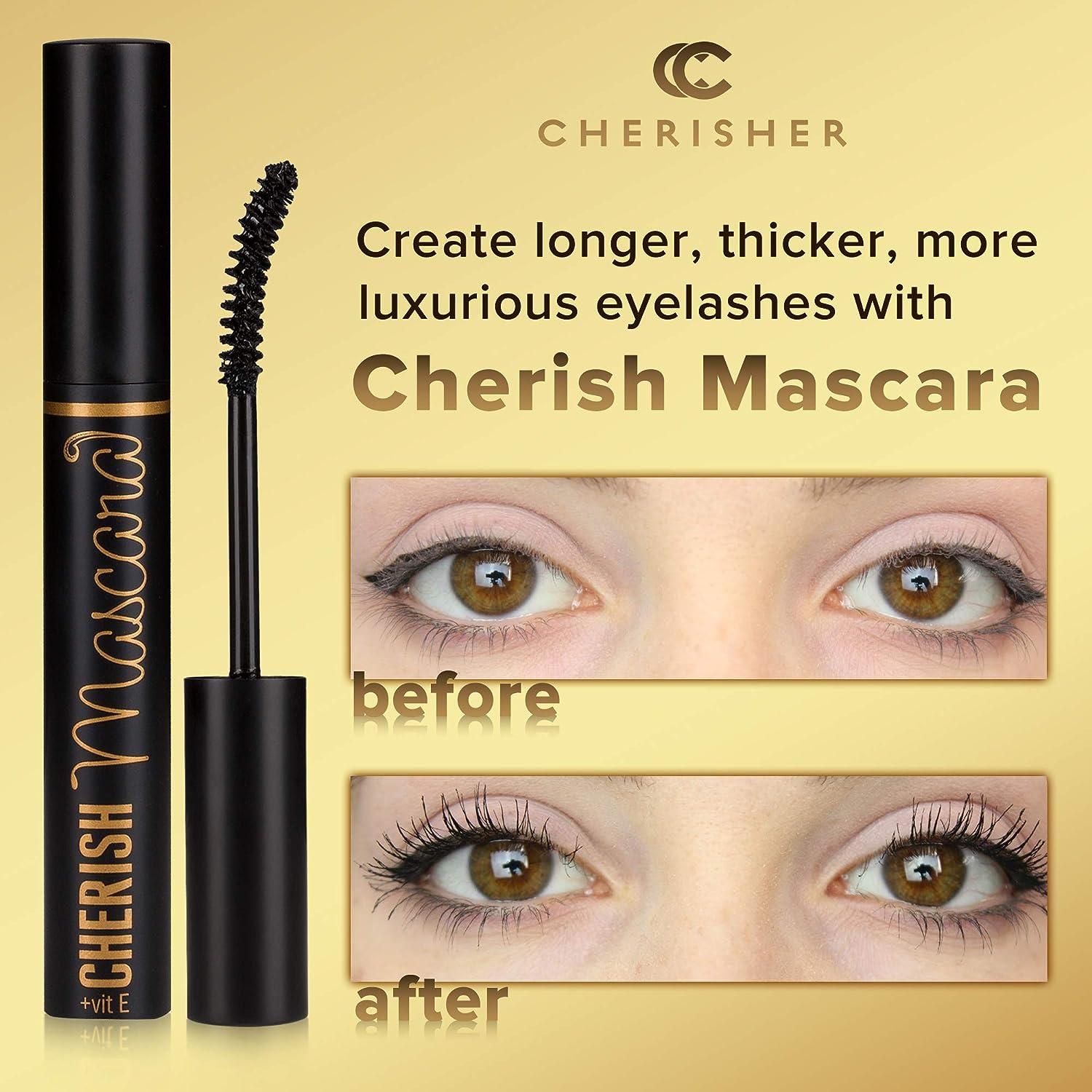 Lengtening Hypoallergenic Cherish Mascara With Vitamin E Premium Deep
