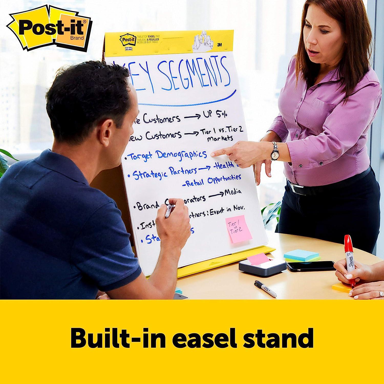 Post-it Super Sticky Mini Easel Pad, 15 x 18 Inches, 20 Sheets/Pad