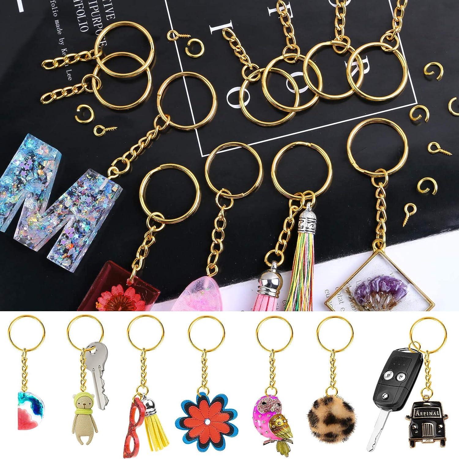 Paxcoo 200pcs Split Key Rings Bulk for Keychain and Crafts (25mm)