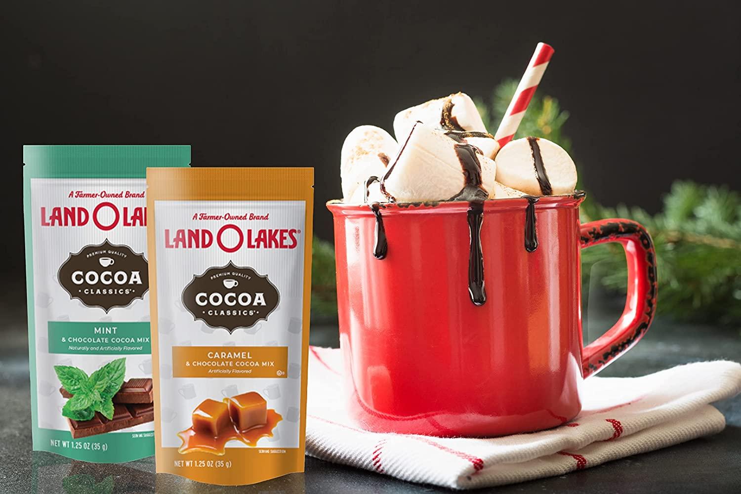 Land O'Lakes 7 Flavors Hot Cocoa Mix Gift Basket - 60 Pieces