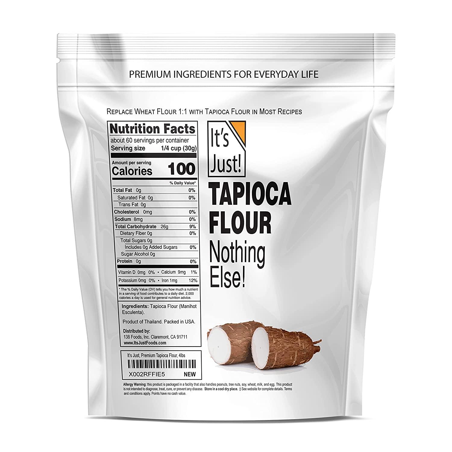 It's Just Tapioca Flour (Starch), Natural Thickener, NonGMO, Gluten