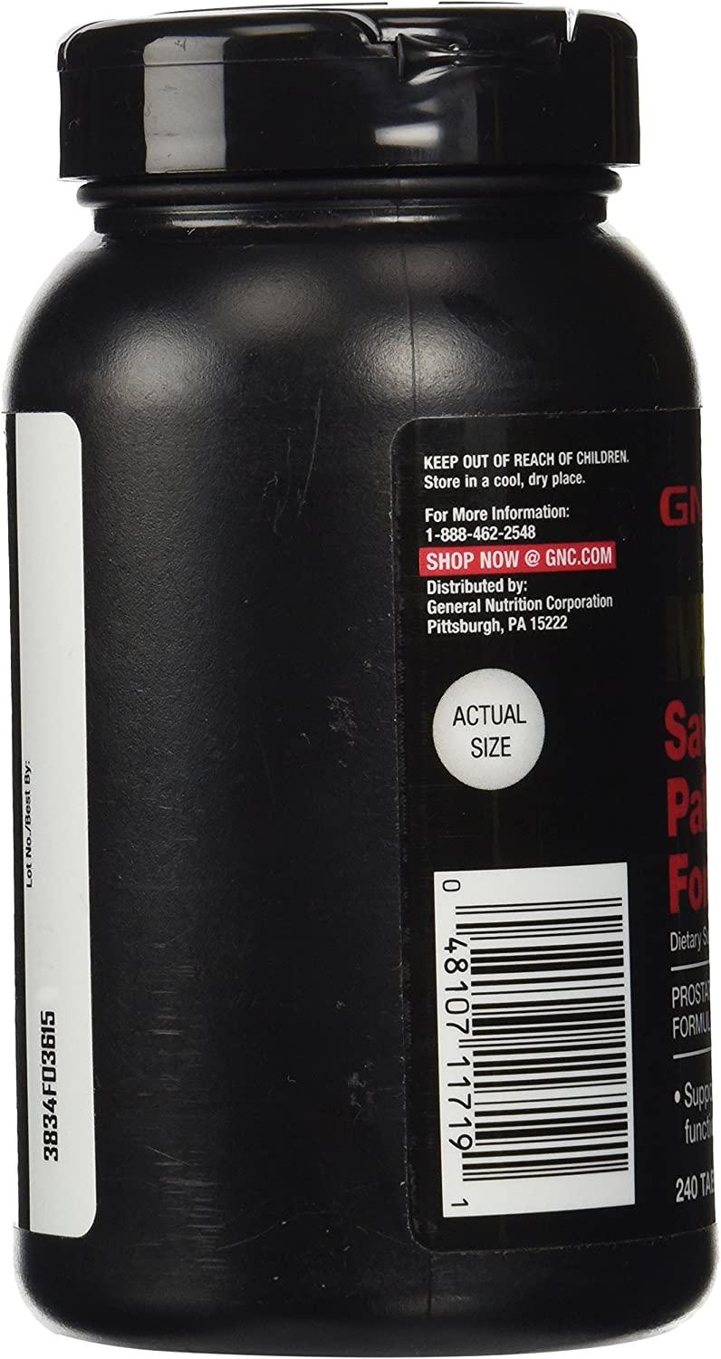 GNC Men's Saw Palmetto Formula 240 Tablets Supports Normal Prostate