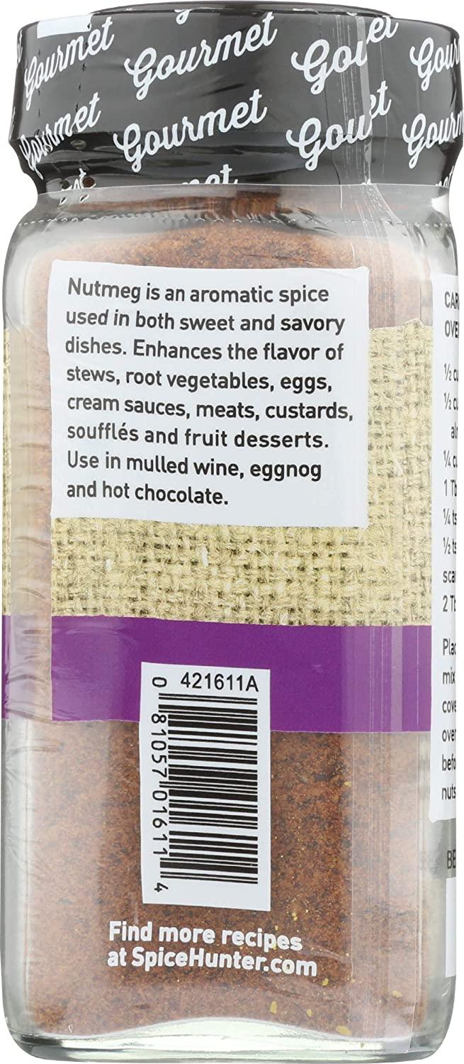 Spice Hunter Nutmeg Ground, 1.8 oz 0.5 pounds