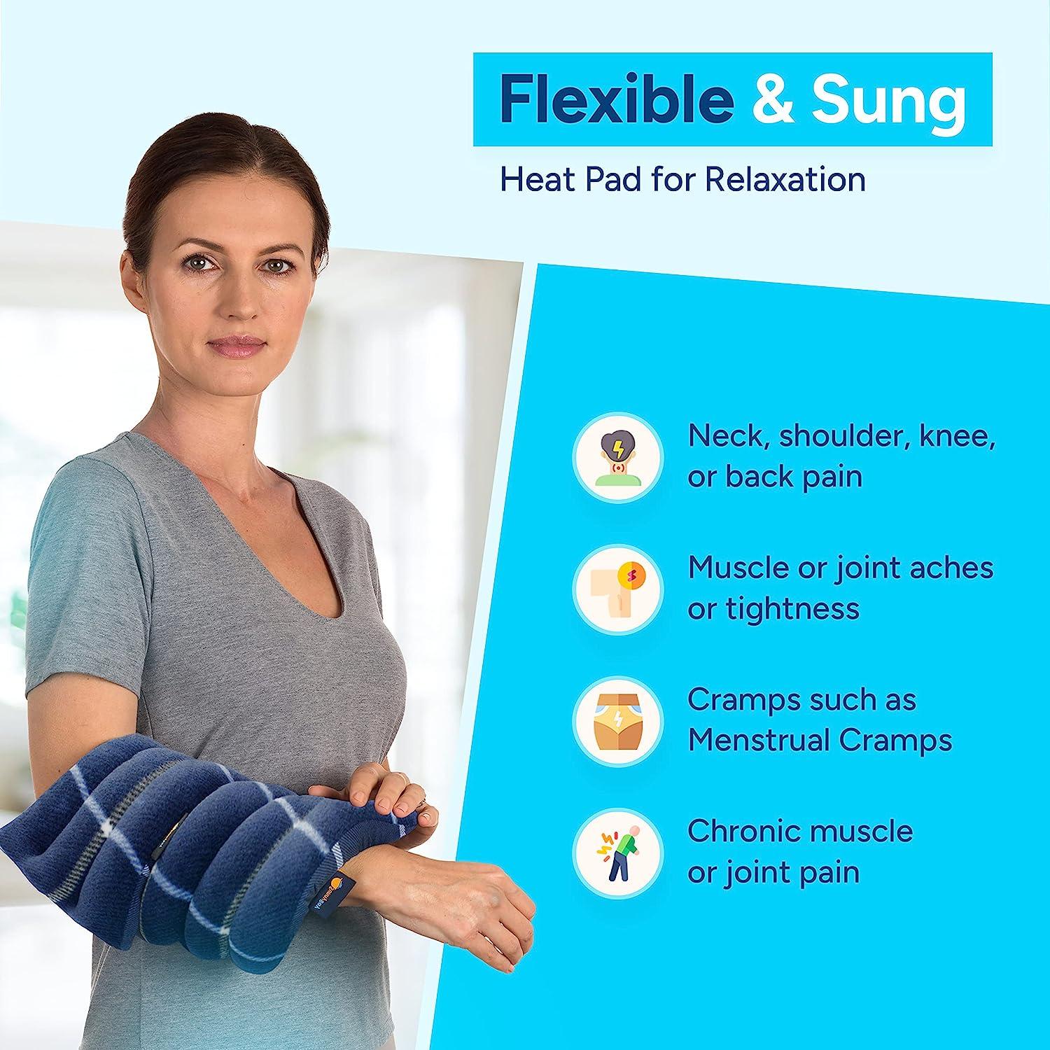 SunnyBay Microwave Heating Pad, Microwavable Heated Neck Pillow for Moist  Hot or Cold Therapy, Aromatherapy Heated Neck and Shoulder Wrap with