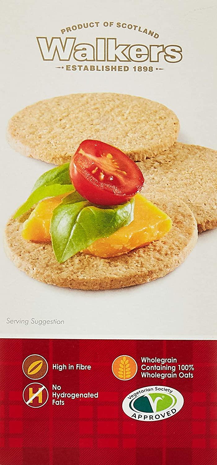 Walkers Shortbread Highland Oat Crackers 9.9 Ounce Traditional Oatcake