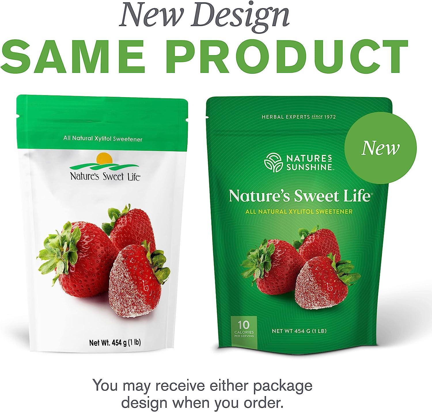 Nature's Sunshine Xylitol Bulk, 1 lb. bag Natural Sugar Substitute Is