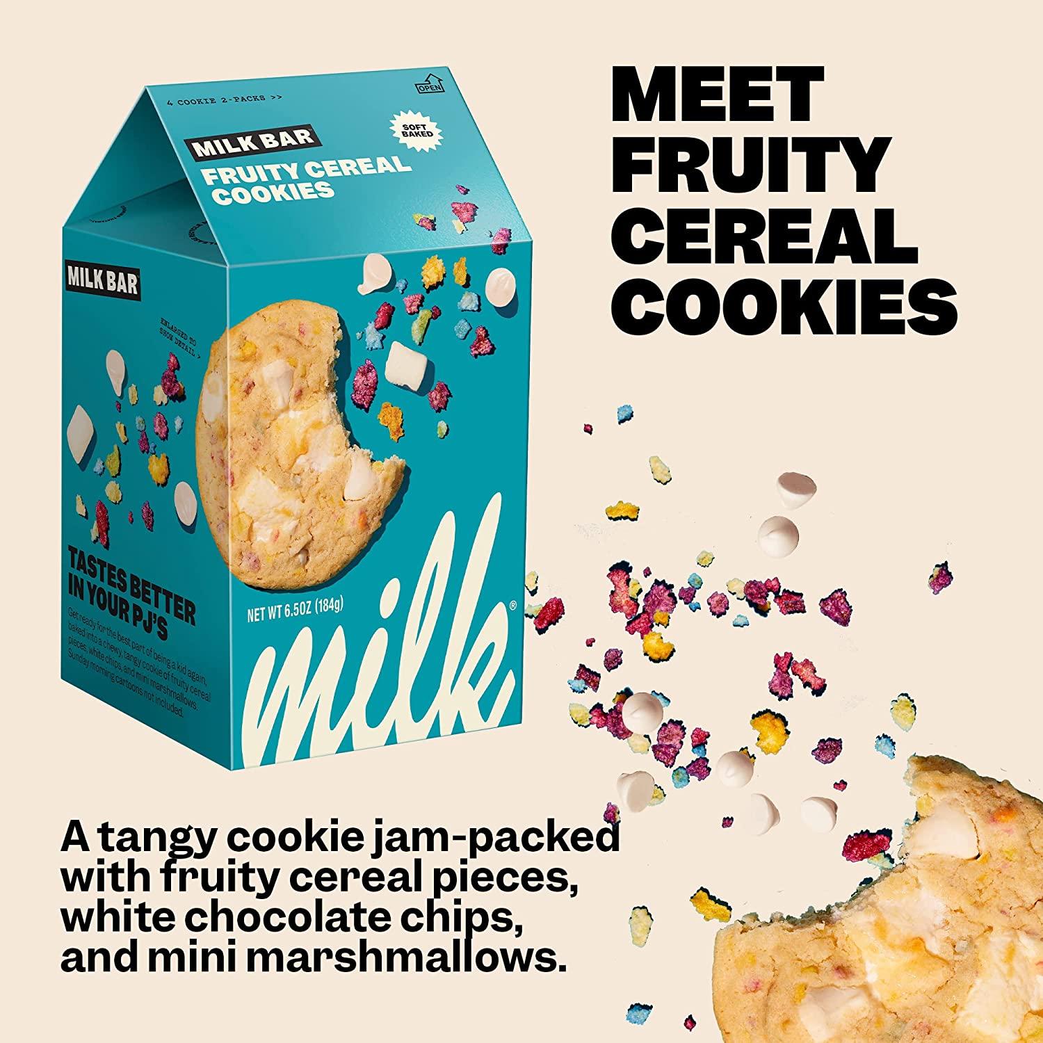 MILK BAR Cookie Variety Pack Sweet n' Fruity Trio 3 Boxes, 8 Cookies Each