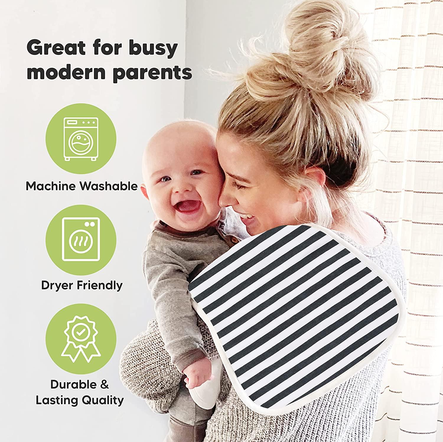 KeaBabies Organic Burp Cloths Adventurer 5 Pack