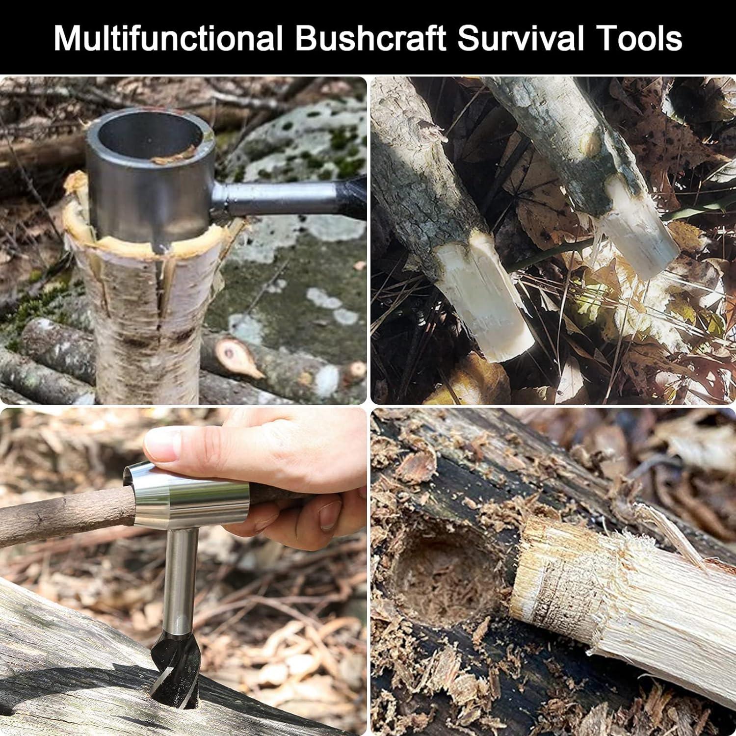 Bushcraft Auger Bushcraft Hand Auger Wrench Scotch Eye Wood Drill Bit for  Bushcraft Backpack and Camping Outdoor Wood Peg and Hole Maker Survival  Settlers Tool Bushcraft Gear