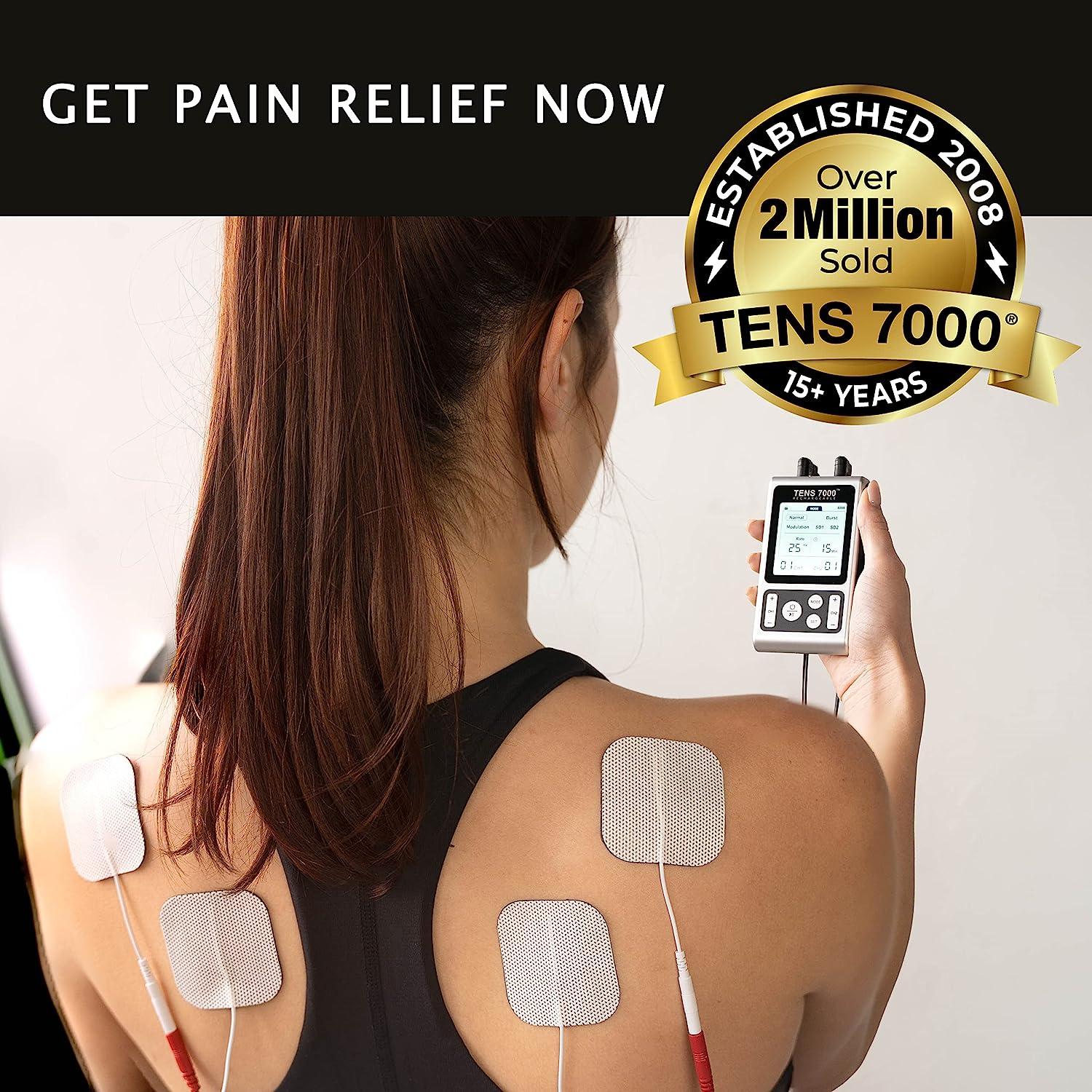 Rechargeable TENS Unit Muscle Stimulator EMS Pulse Back Shoulder Pain  Relief OTC