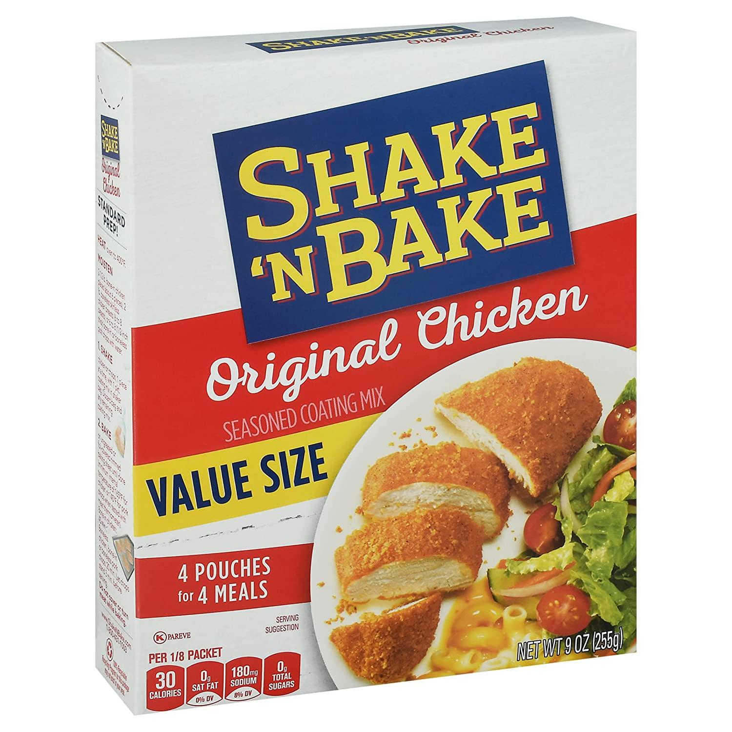 Shake 'N Bake Original Chicken Seasoned Coating Mix (9 oz Box) 9 Ounce Box