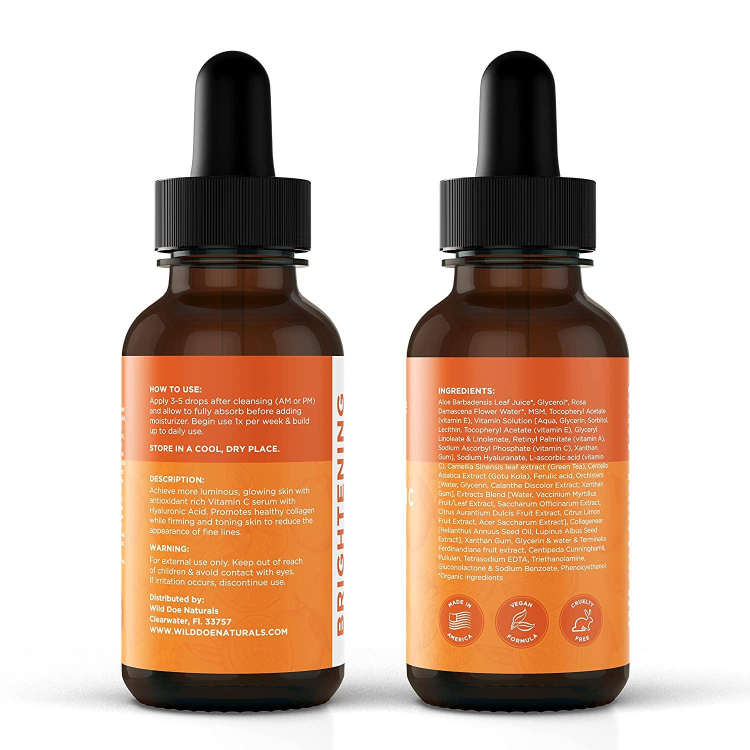 Firming and Toning Facial Serum with Vitamins A + C + E