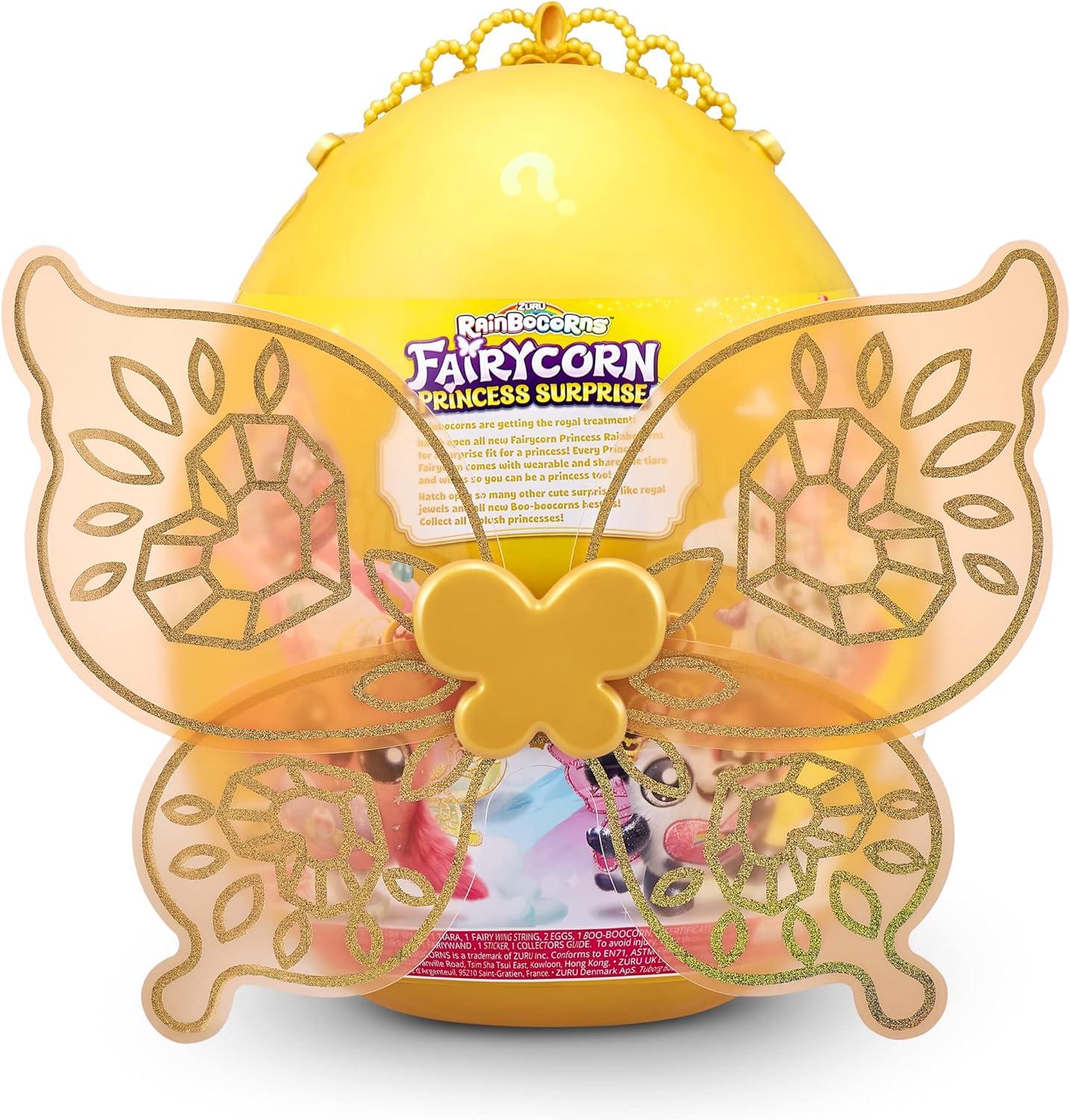 Rainbocorns Fairycorn Princess Series 6 Ruby the Unicorn - verzamelbare pluche - magische fee prinses verrassingen, knuffelig pluche knuffeldier, stickers (eenhoorn