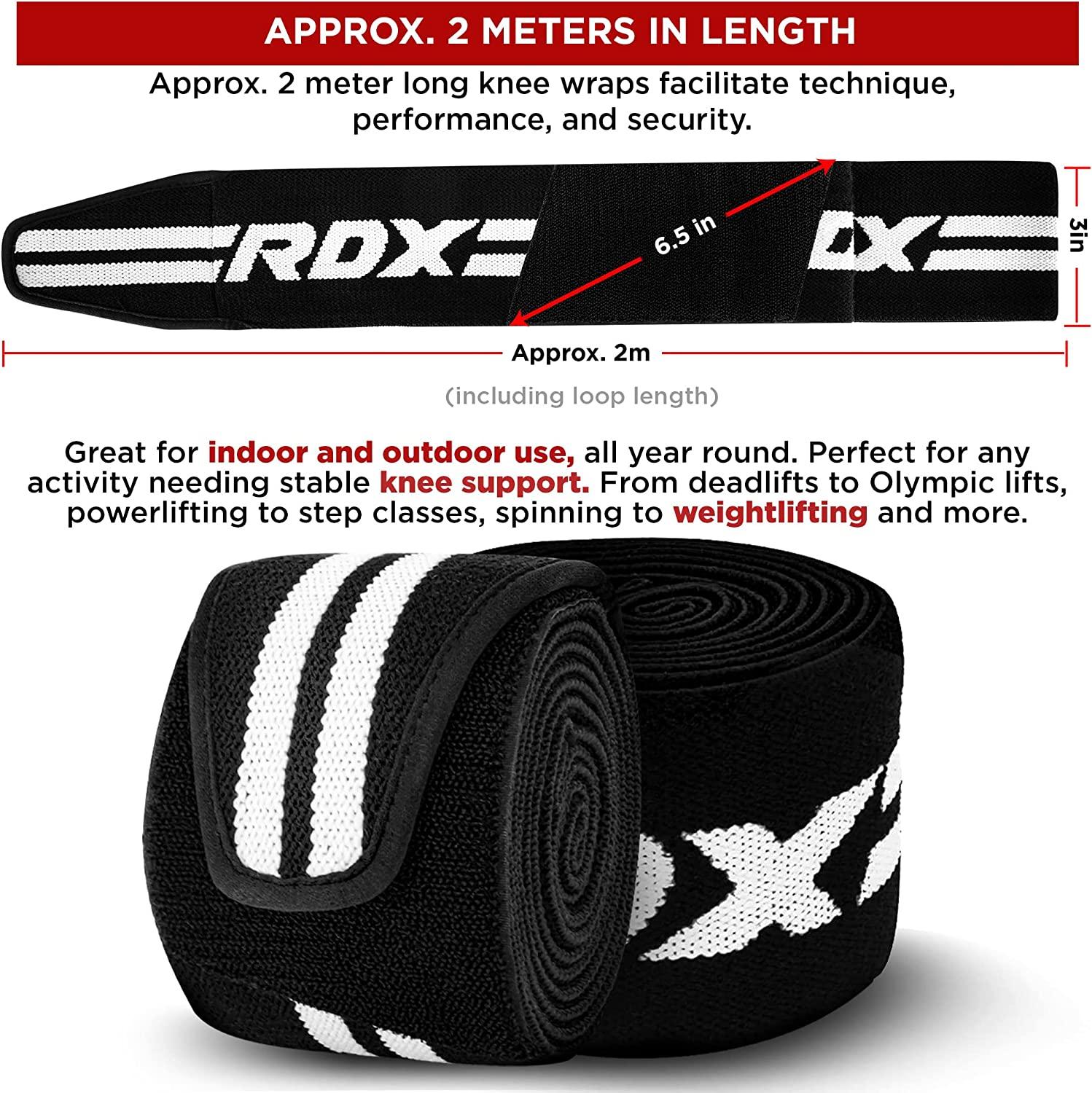 Knee Wraps ブラック/フレーム RDX K2 Knee Wraps – RDX Sports - USA