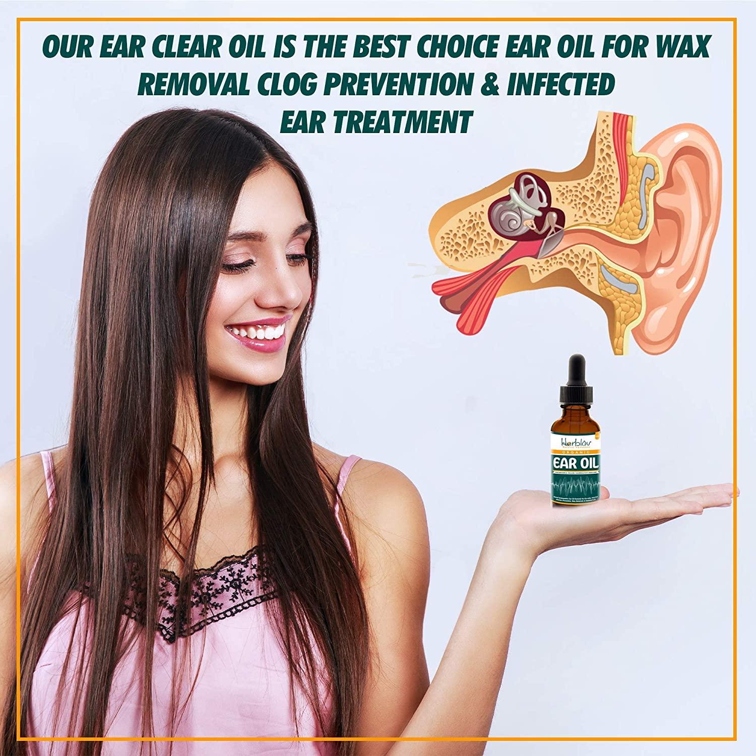 Organic Ear Oil for Ear Infections Natural Eardrops for Infection
