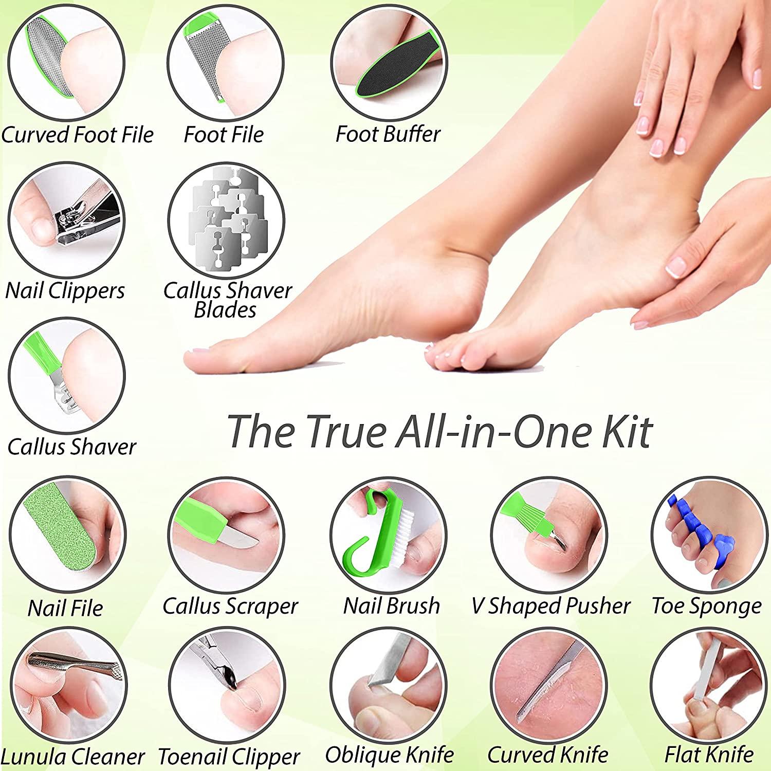 Dr. Entre's Professional Pedicure Kit: 32 in 1 Pedicure Tools