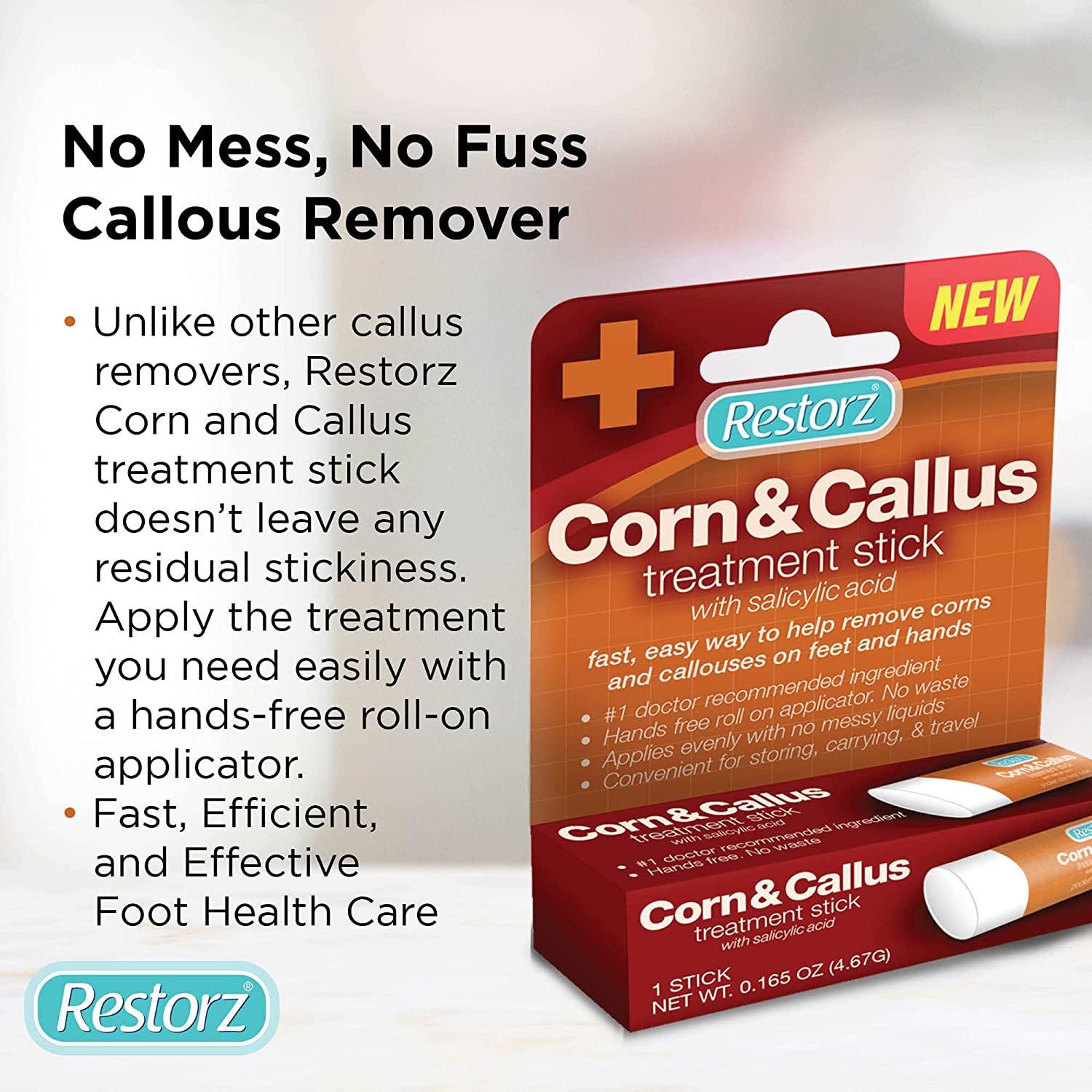Restorz Corn and Callus Remover Stick with Salicylic Acid (1 Pack) No
