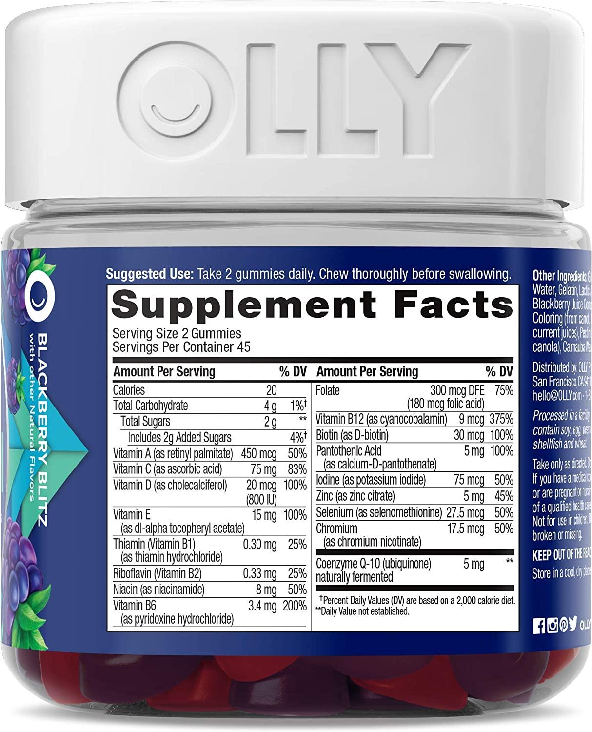 Olly Men's Multi Vitamin Gummies with Lycopene 90 Count Perfect