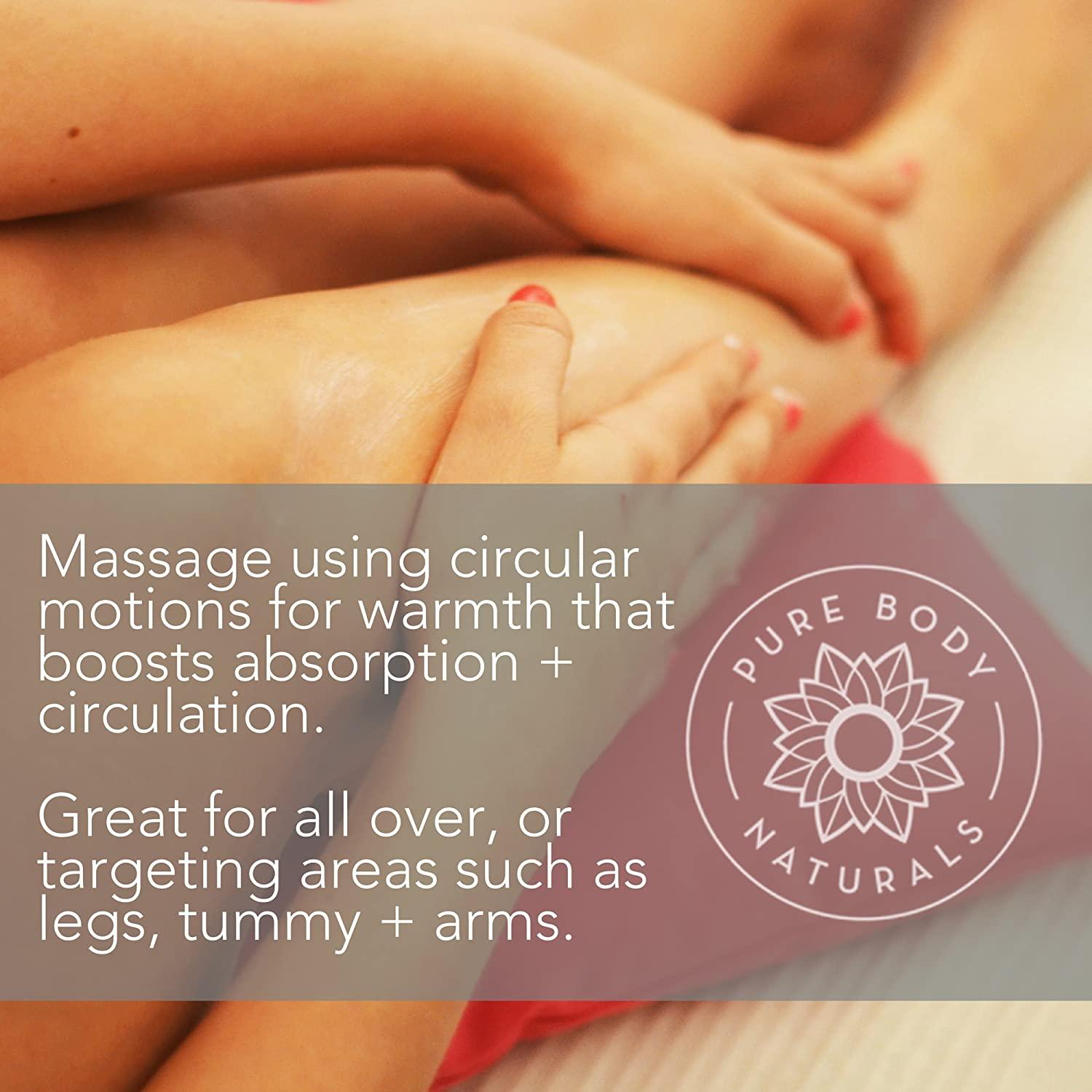 Pure Body Naturals Cellulite Massage Oil, 8 fl oz Natural Anti