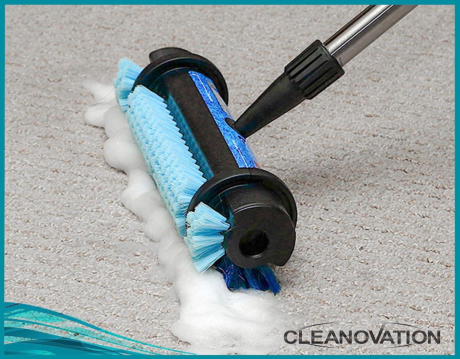 Cleanovation Rug Renovator, Carpet Scrubber and Cleaning Brush with 32 oz  Foaming Carpet Shampoo, Remove Cat and Dog Pet Stains, Dirt Spots, and Wine  Spills