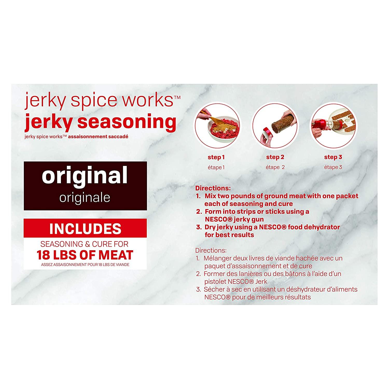 Nesco BJ18 Jerky Spice Works Original Flavor 9 Count Beige 19.8 Ounce
