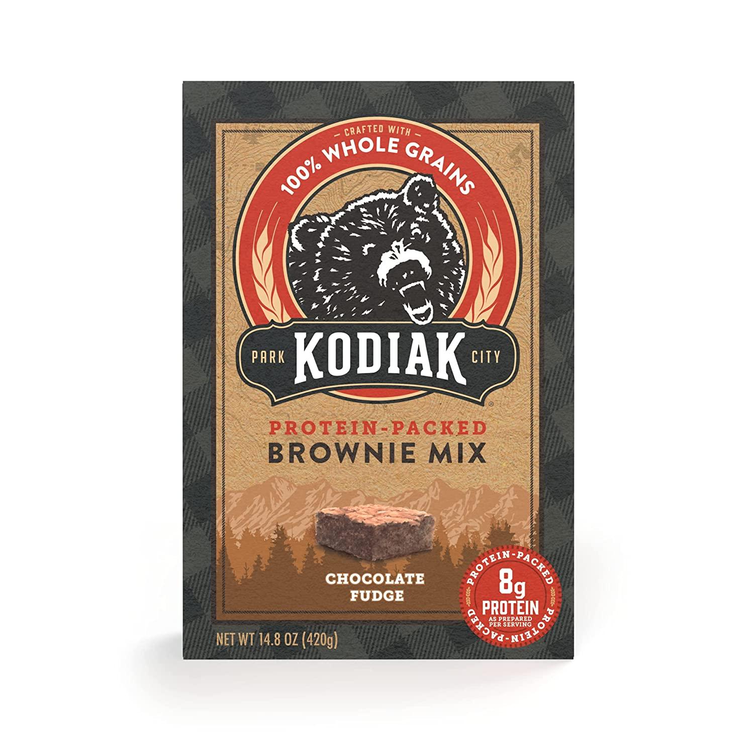 Kodiak Cakes Protein Brownie Mix 100 Whole Grains Chocolate Brownies Mix 8g Protein Per