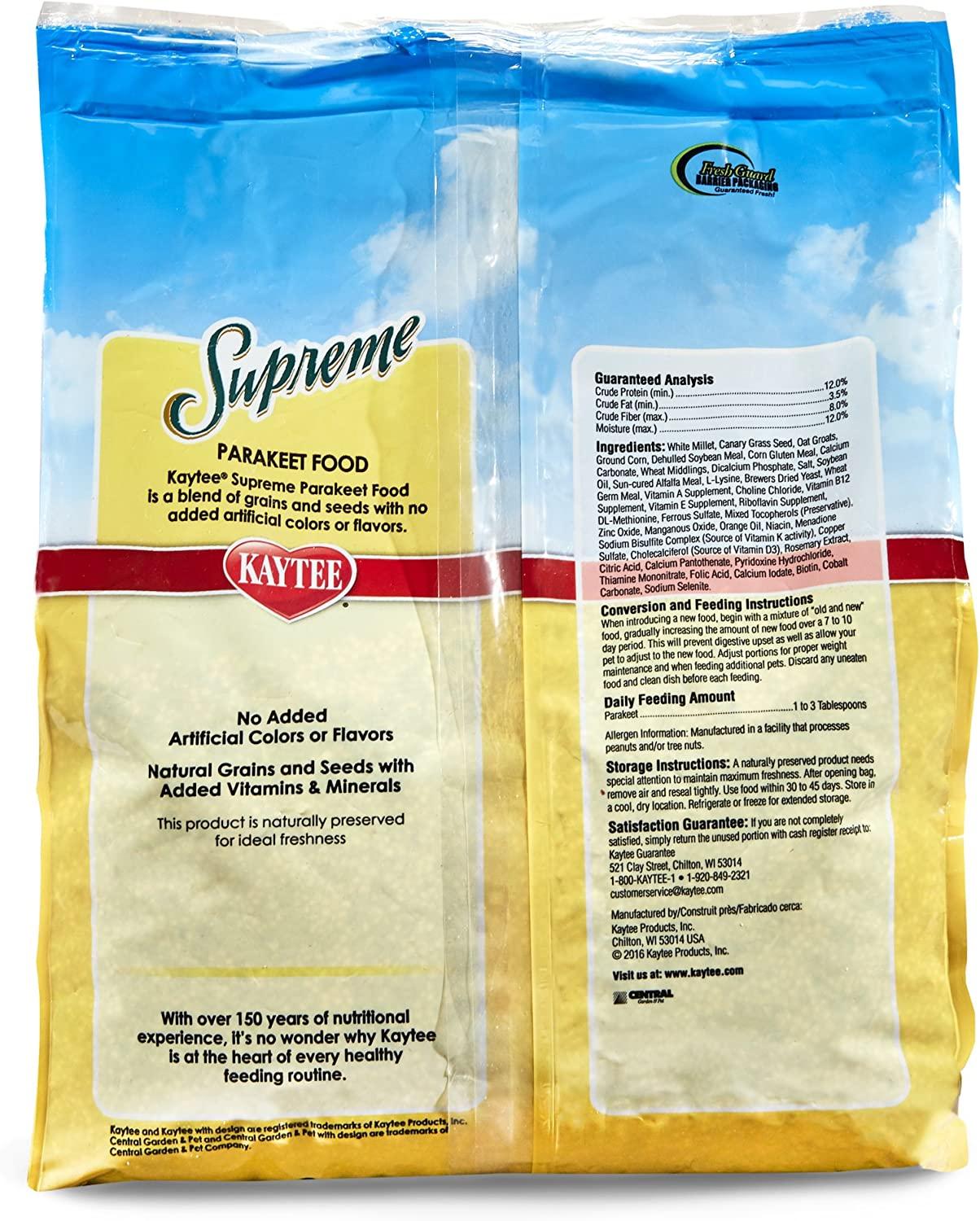 Supreme parrot food 2025