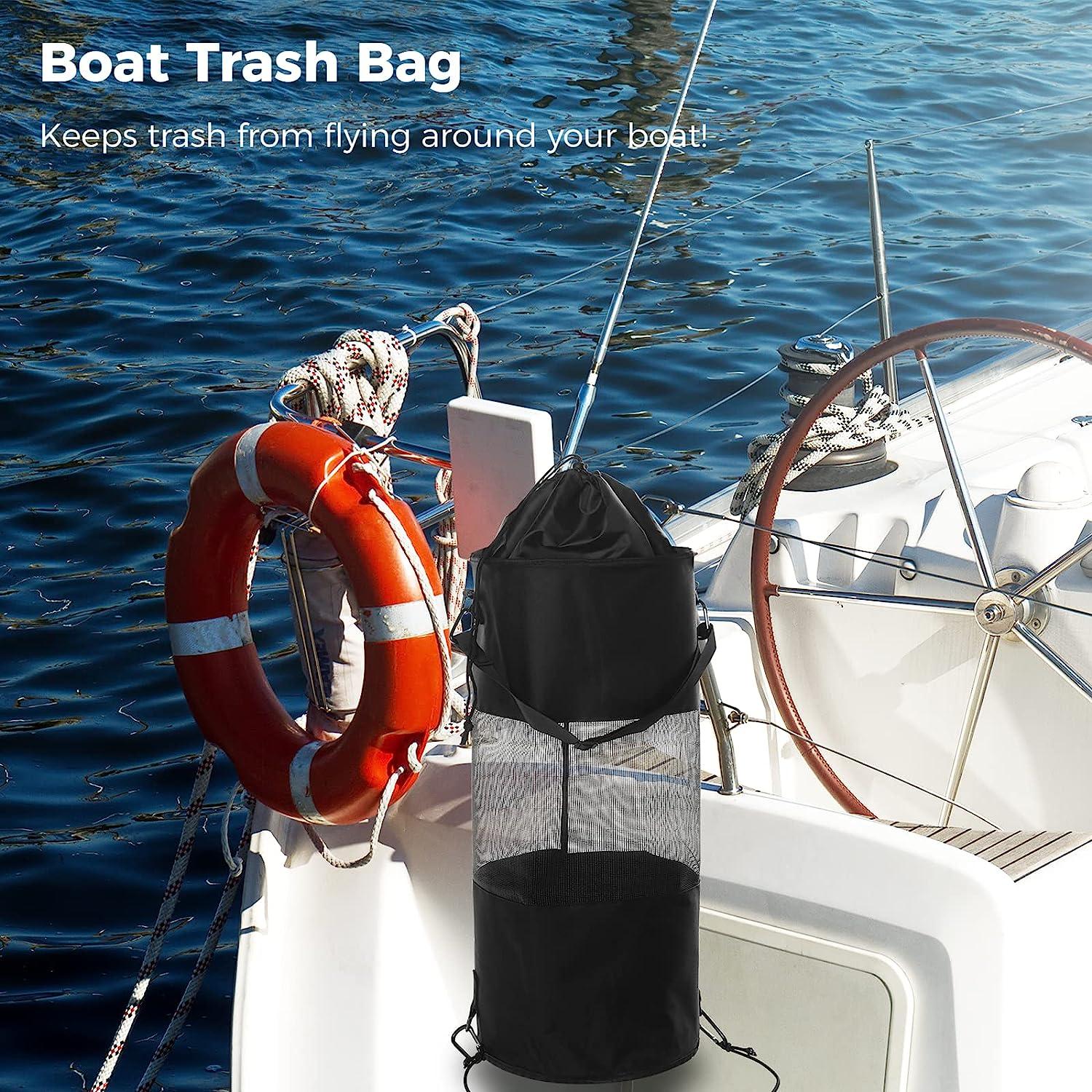 Homaisson Boat Trash Bag, 9.8''x25.6'' Reusable Trash Can, Large