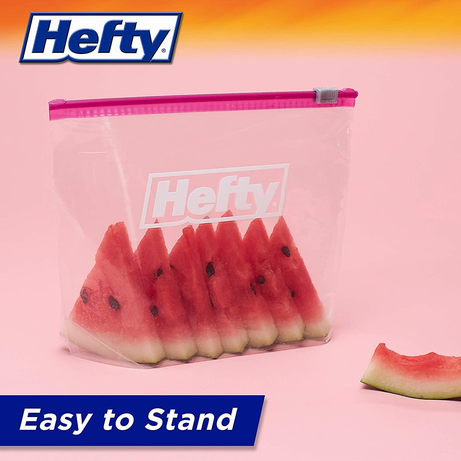  Hefty Slider Storage Bags, Gallon Size, 30 Count (Pack