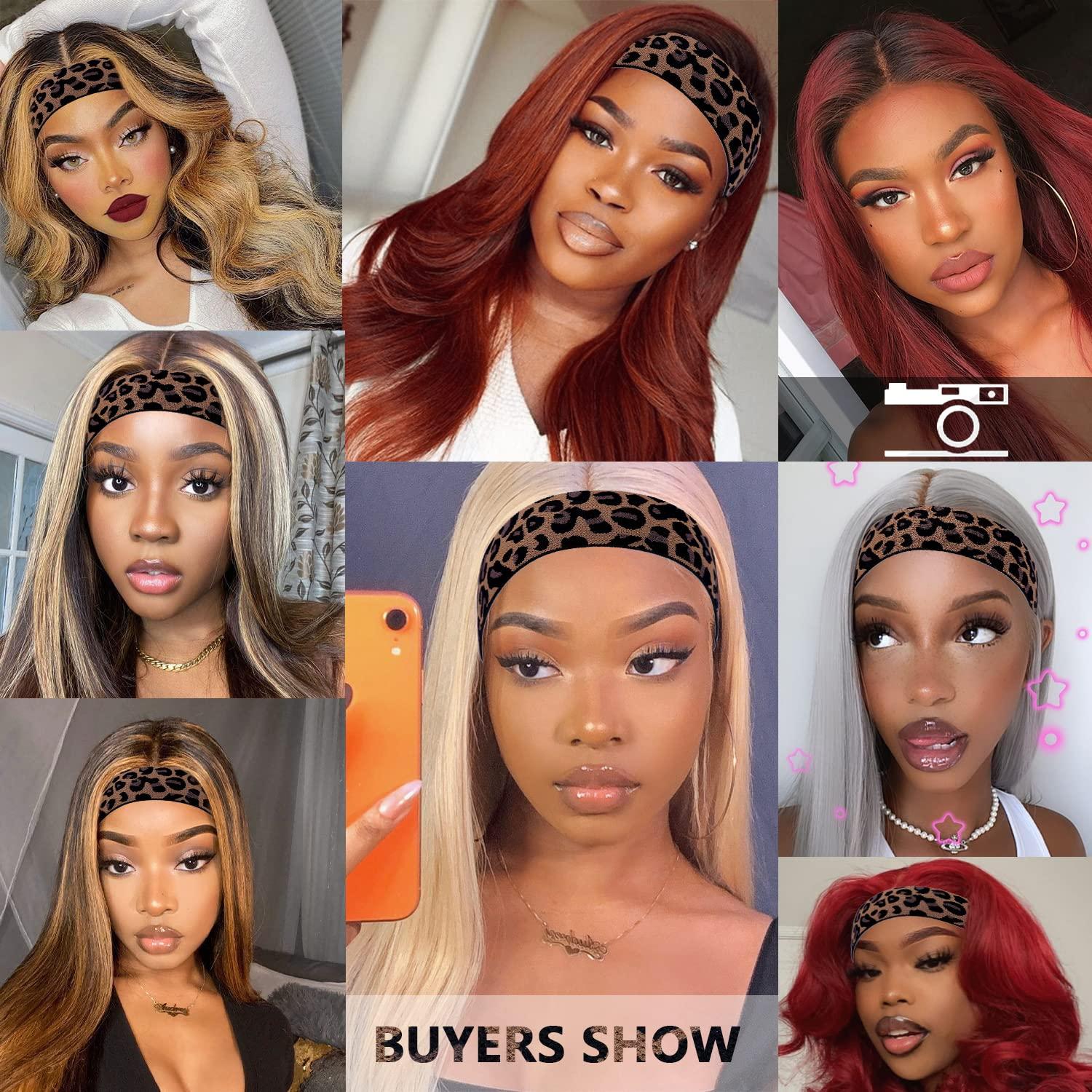 Elastic Bands for Wig Edges 2PCS Edge Laying Band Adjustable Edge Wrap to  Lay Edges Lace Melting Band Leopard Print Pattern Wig Band for Edges  Comfortable Elastic Band for Lace Frontal Melt