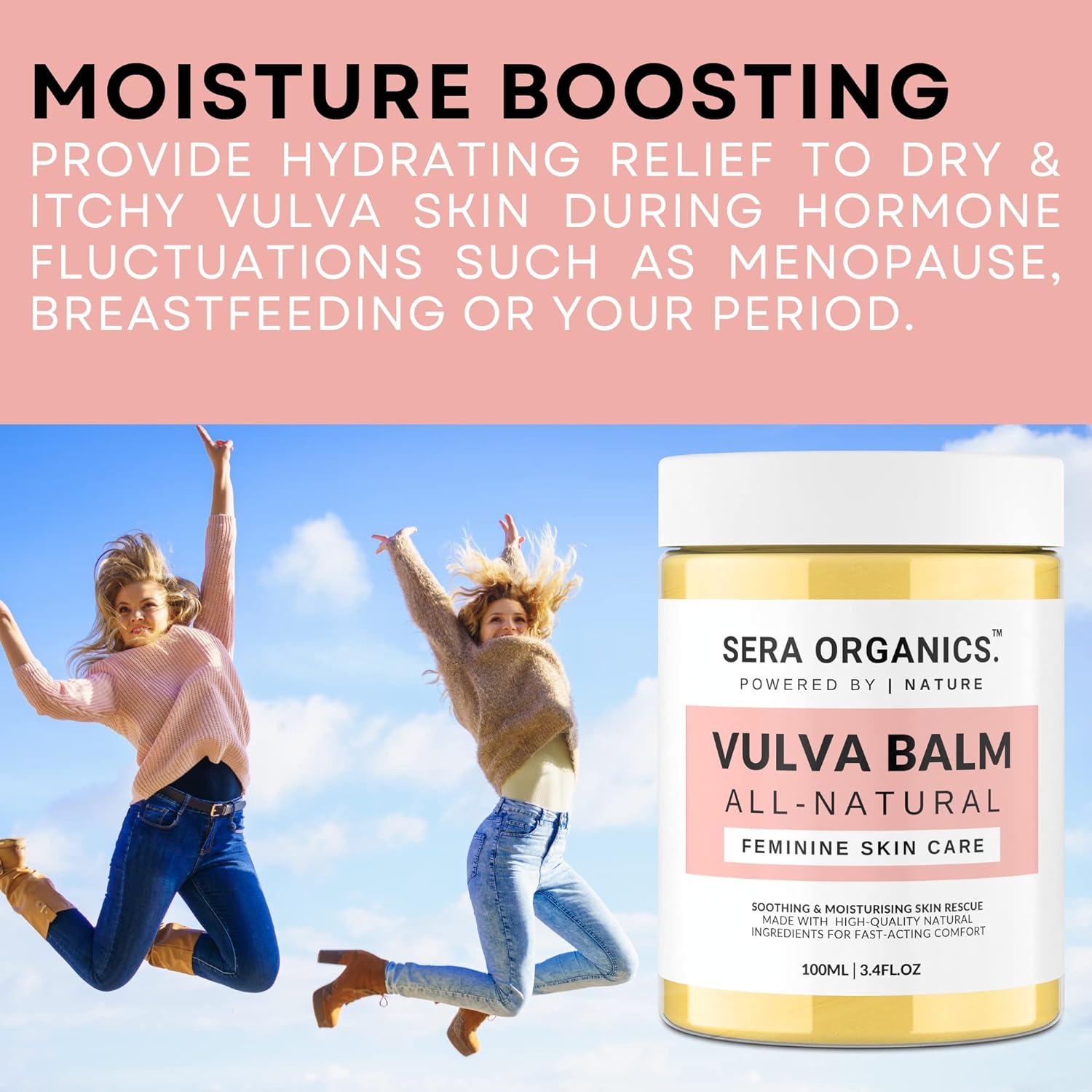 Natural Vulva Balm Vulva Relief Cream & Vaginal Moisturiser for Dryness Itching Chafing and