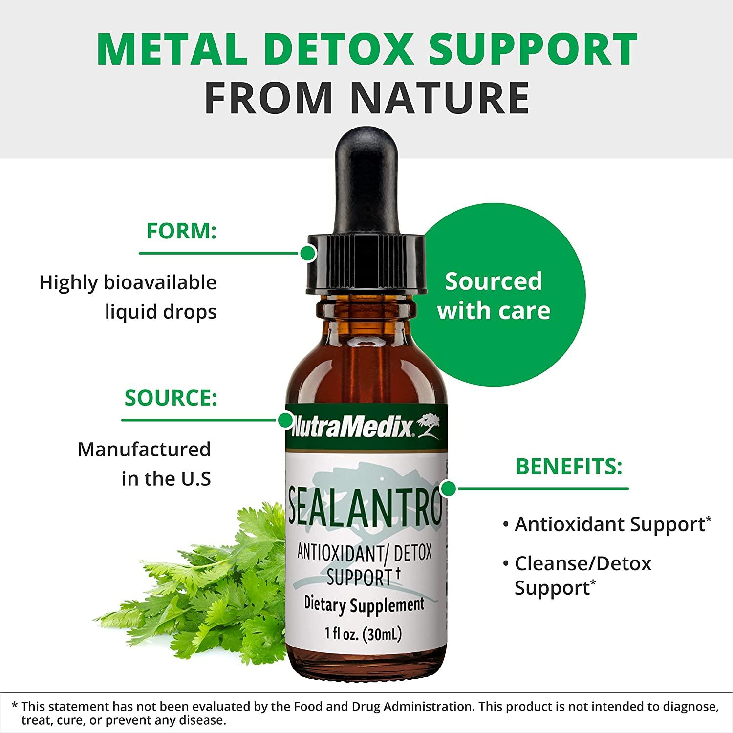 NutraMedix Sealantro Detox Drops Chlorella, Cilantro & Red Seaweed
