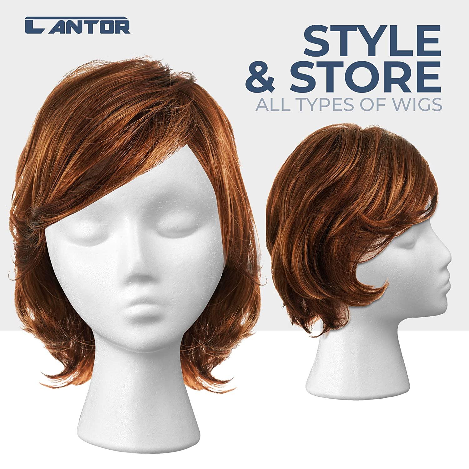 Styrofoam Head Female Foam Mannequin Wig Stand Head for Style Model Display  Hair