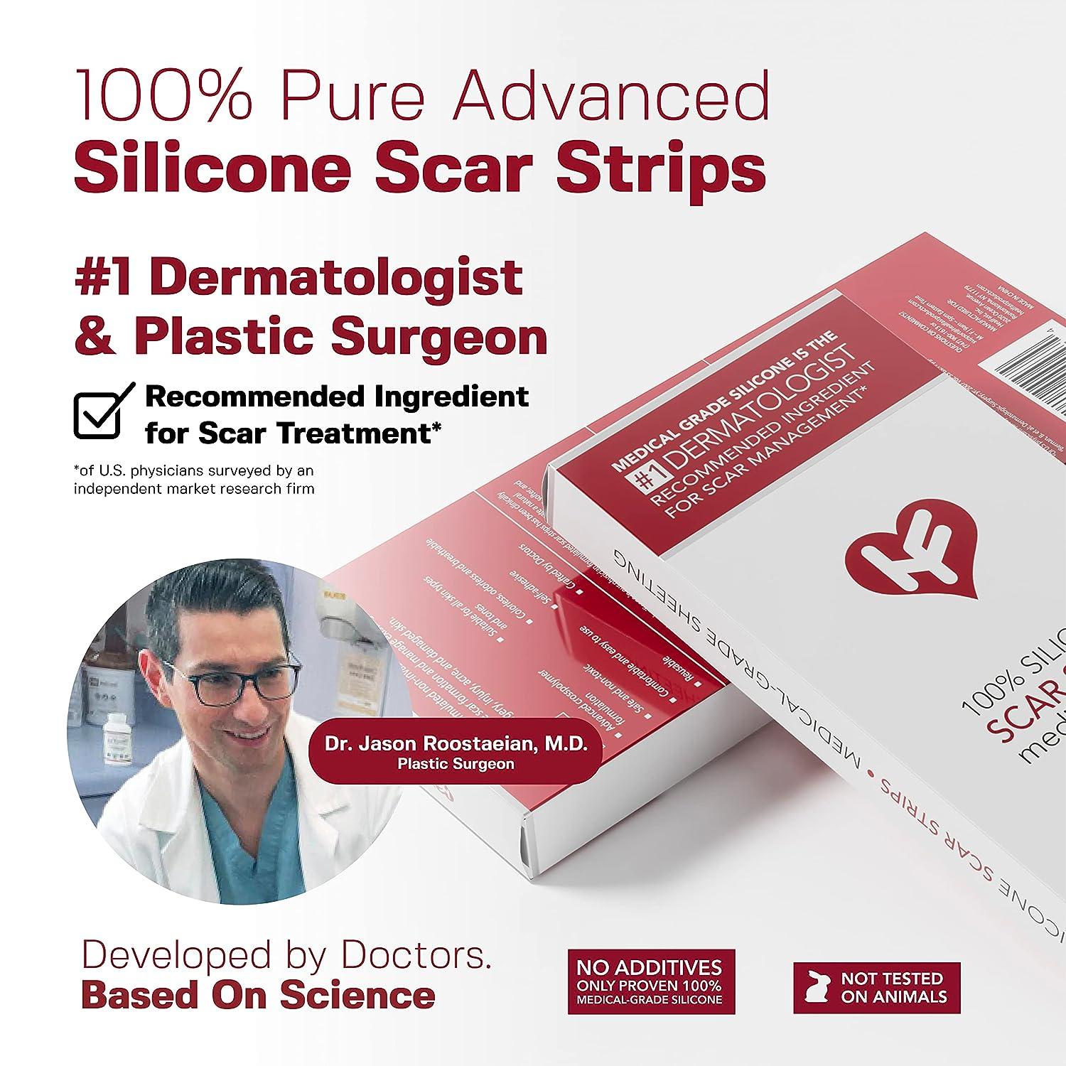 Physician Formulated Silicone Scar Sheets Advanced Crosspolymer