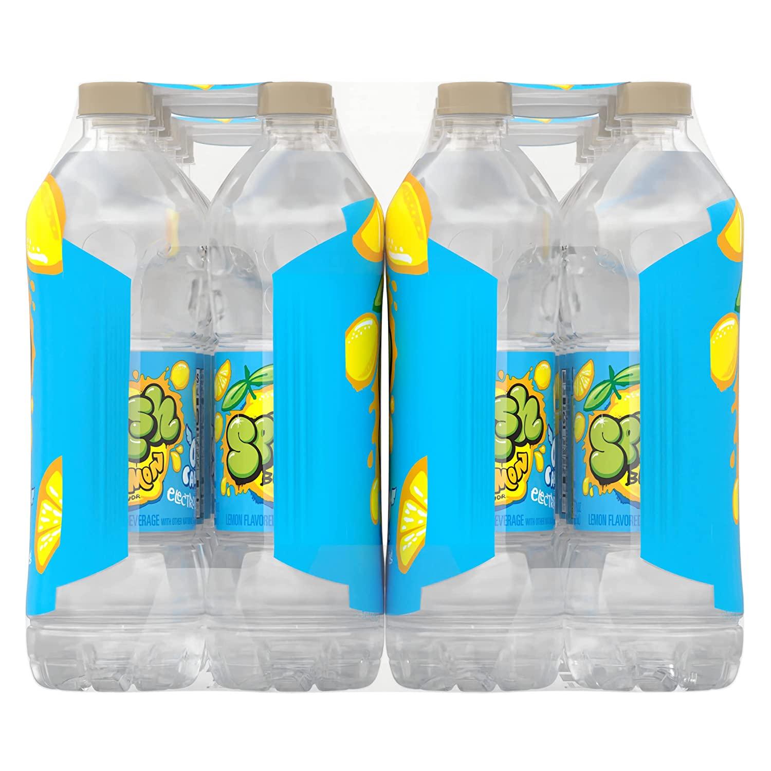 Splash Blast, Flavored Water Beverage, Lemon Flavor, 16.9 Fl Oz Plastic