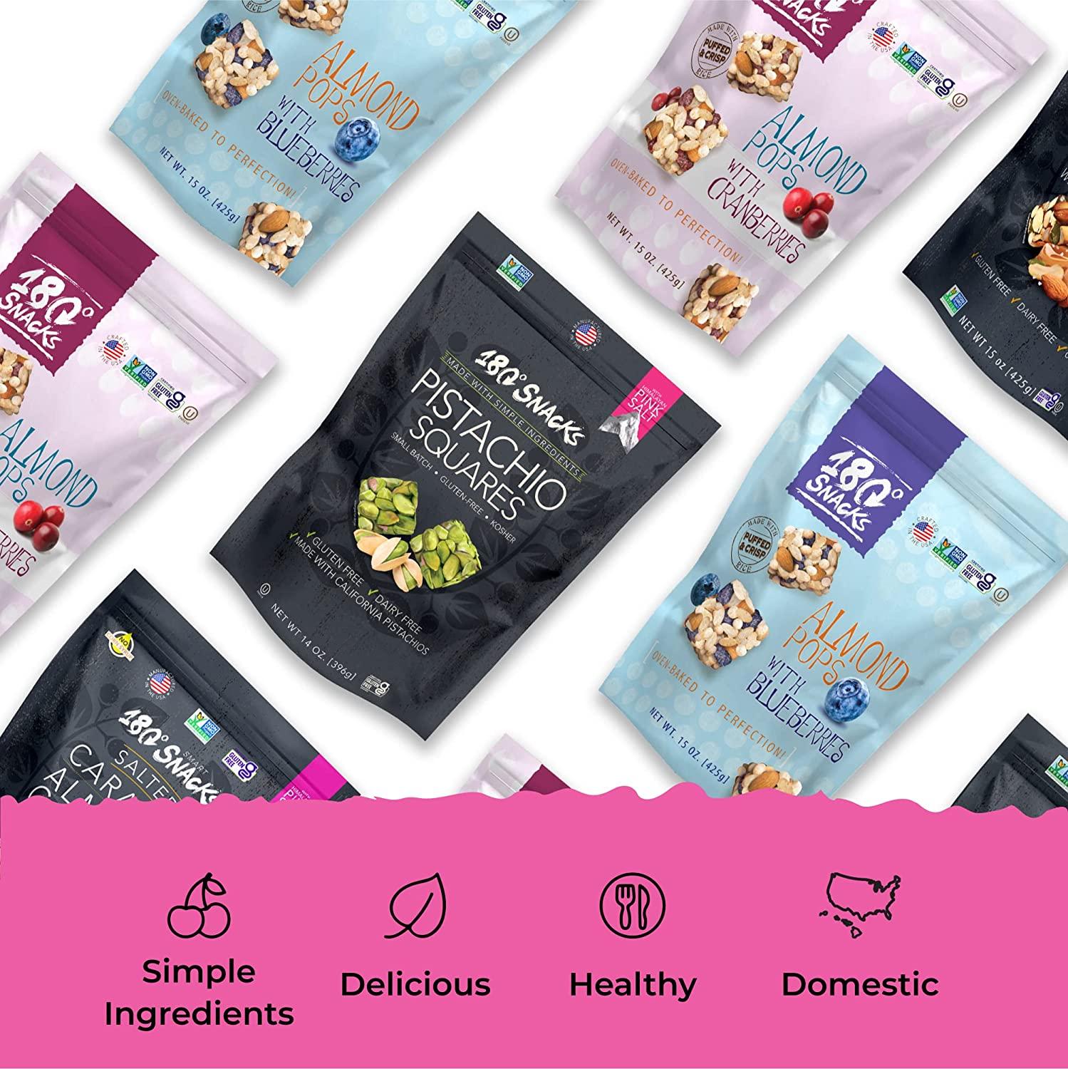 180 Snacks Salted Caramel Almond Cashew with Himalayan Salt Healthy