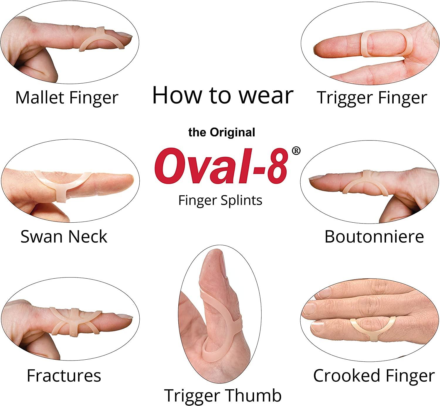 3Point Products Oval8 Finger Splints Sizing Set Find Your Perfect Fit!