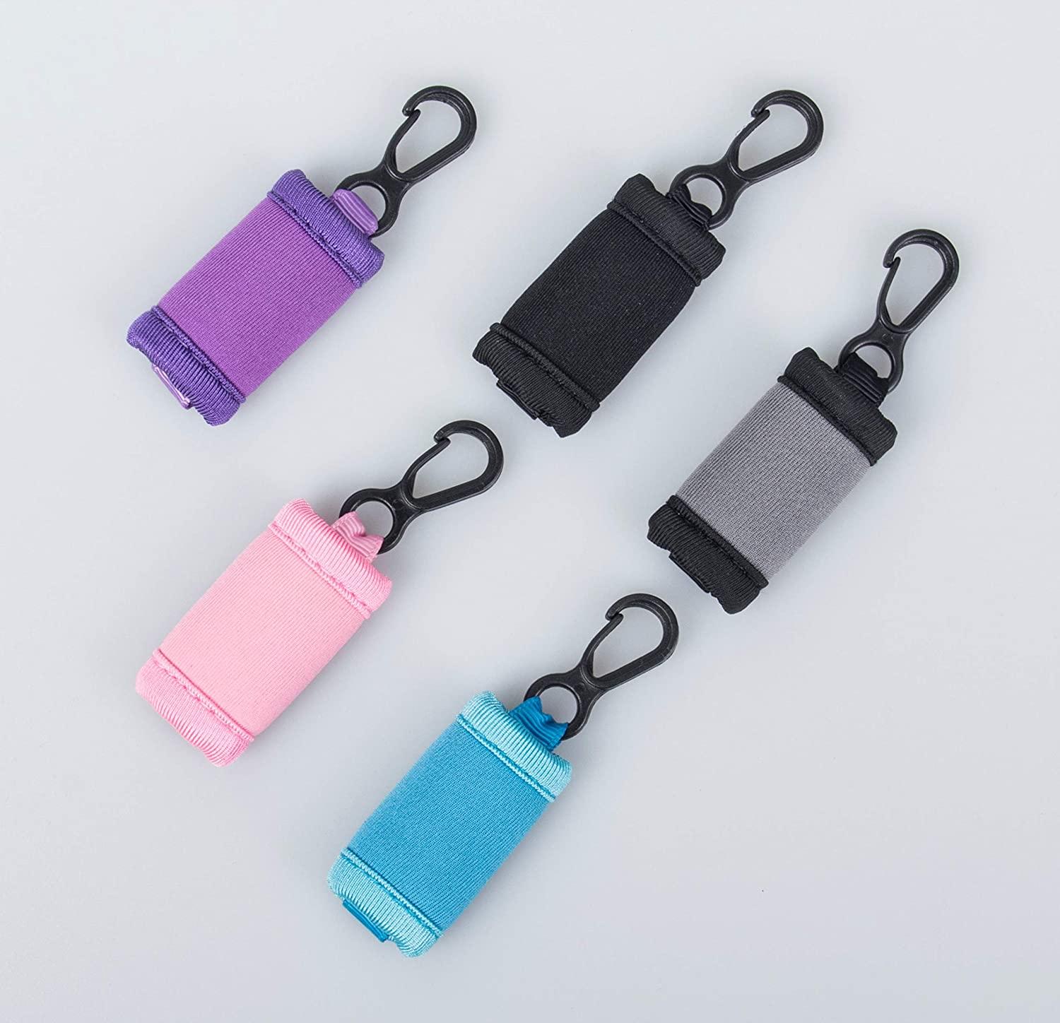  Desing Wish 6 PCS Mini Chapstick Holder Keychain Elastic  Sleeve Chapstick Keychain Holder for Lip Balms/Lip Gloss/Lipsticks,  Portable Lip Balm Holder Sleeves - Black : Beauty & Personal Care