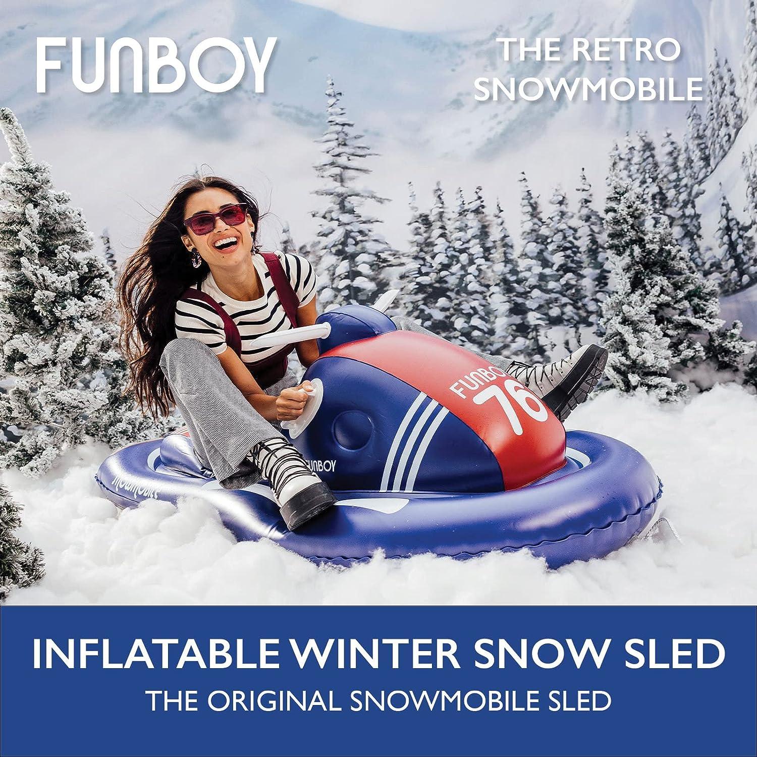 FUNBOY Winter Fun Inflatable Snowmobile - Retro Single Design | Buy Now ...