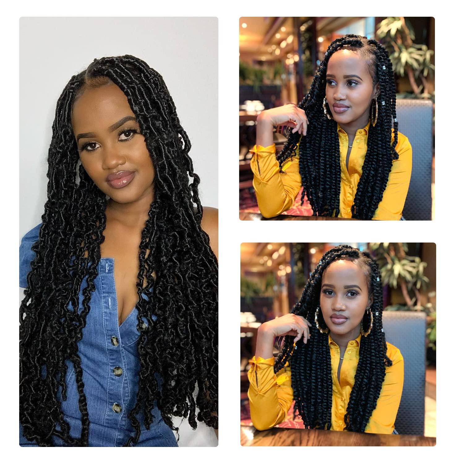 GFDYREE Brazilian Wool Hair 4 Roll 100% Brazilian Wool Hair For African Crochet Hair Braiding Twisting Jumbo Braids/Senegalese Twist/Faux Locs/Wraps With Crochet Hook(4 Roll, Honey Brown - View #8