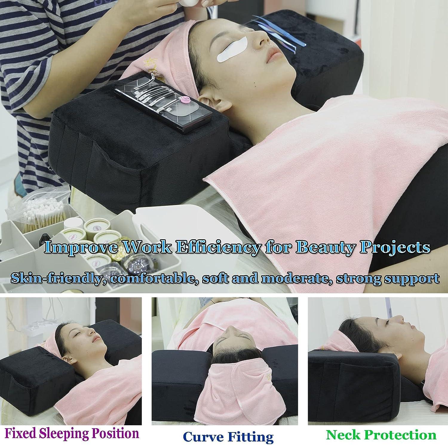 Puransen Beauty Salon Eyelash Extension Neck Pillow, Wrinkle