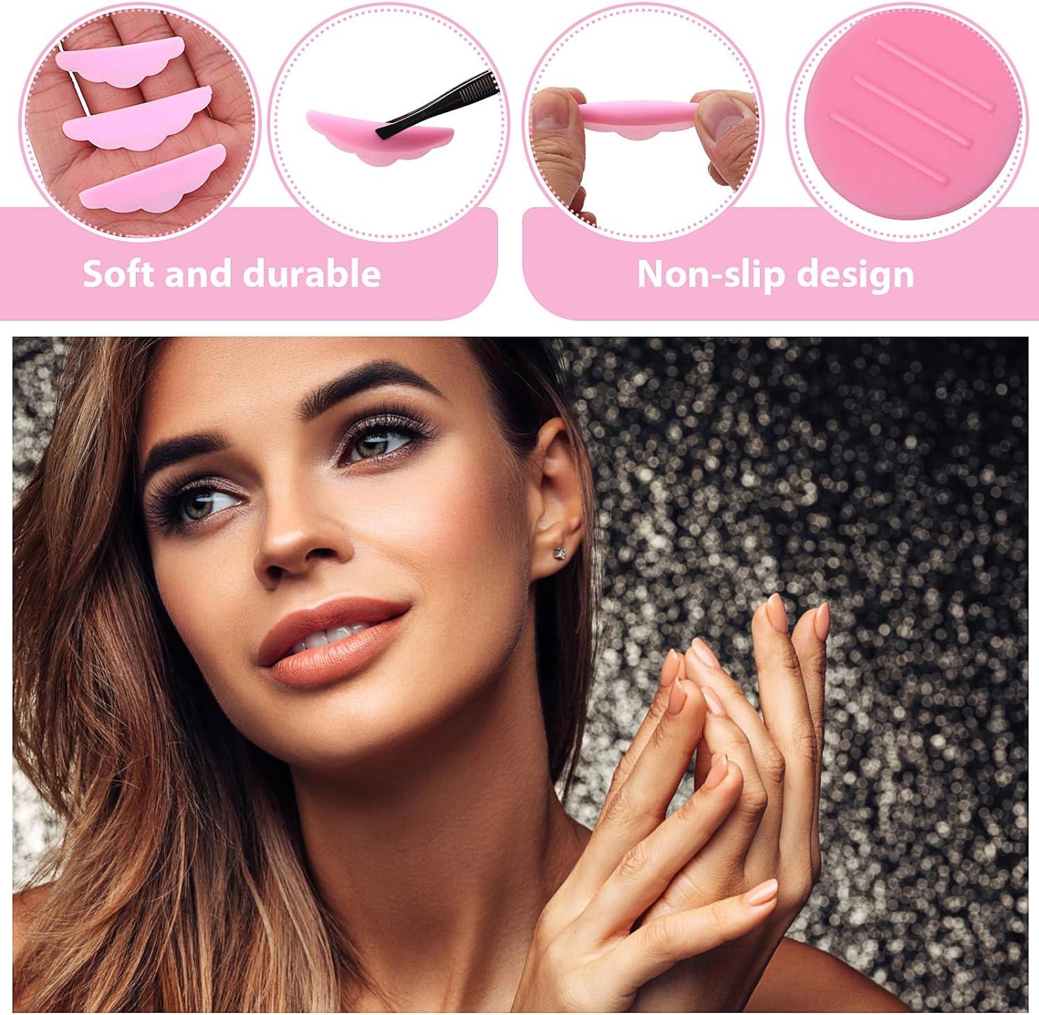 Lusofie 48 Pieces Lash Lift Pads Silicone Lash Lift Shields (S M L