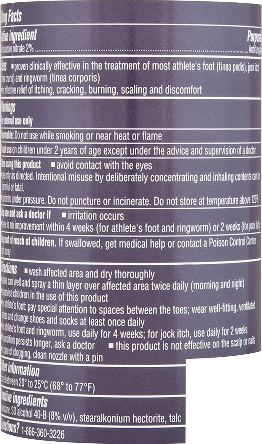 Lotrimin AF Athlete's Foot Powder Spray, Miconazole Nitrate 2