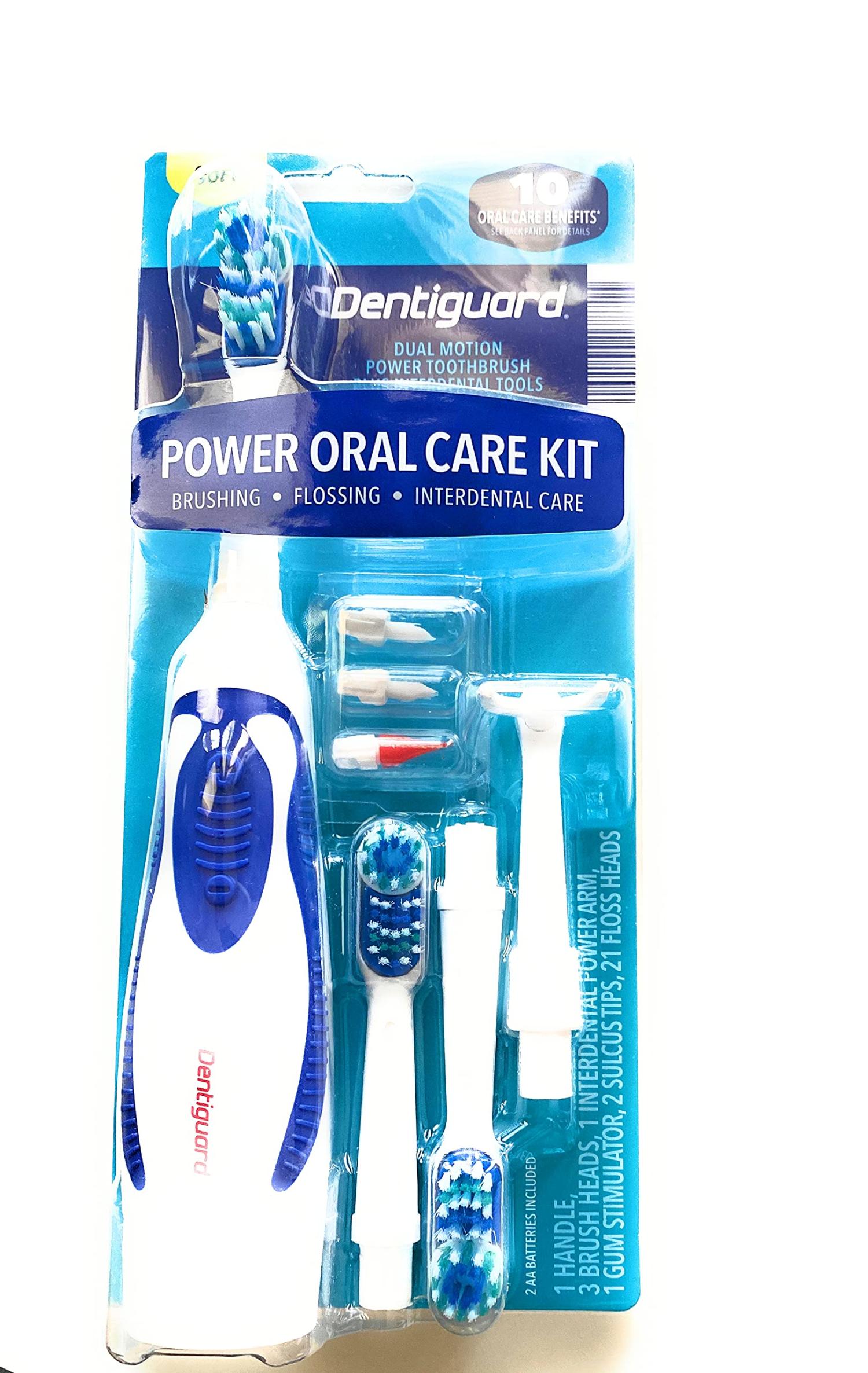 Dentiguard Power Oral Care Kit Rotating Power Toothbrush