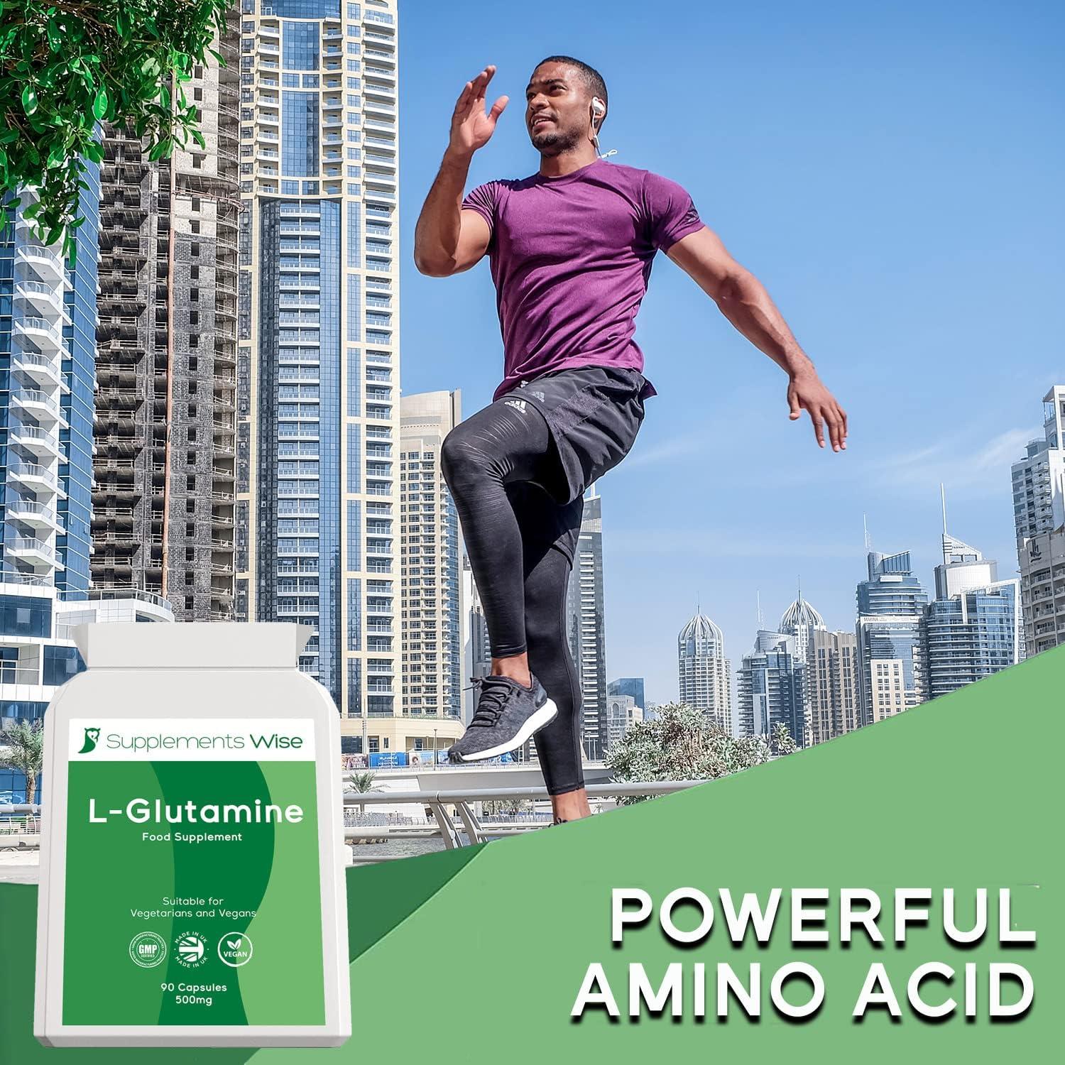 LGlutamine Capsules Muscle Strength and Recovery Amino Acid L Glutamine Nutritional