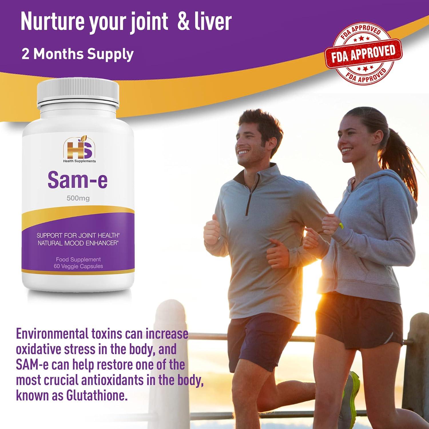 HS Health Supplements Sam-e 500mg L-Methionine - Mood & Joint Support | Vegan, Gluten & Soy Free | 2 Months Supply | Buy Now with Express International Delivery | GoSupps.com HS Health Supplements Sam-e 500mg L-Methionine - Mood & Joint Support | Vegan, Gluten & Soy Free | 2 Months Supply | Buy Now with Express International Delivery | GoSupps.com