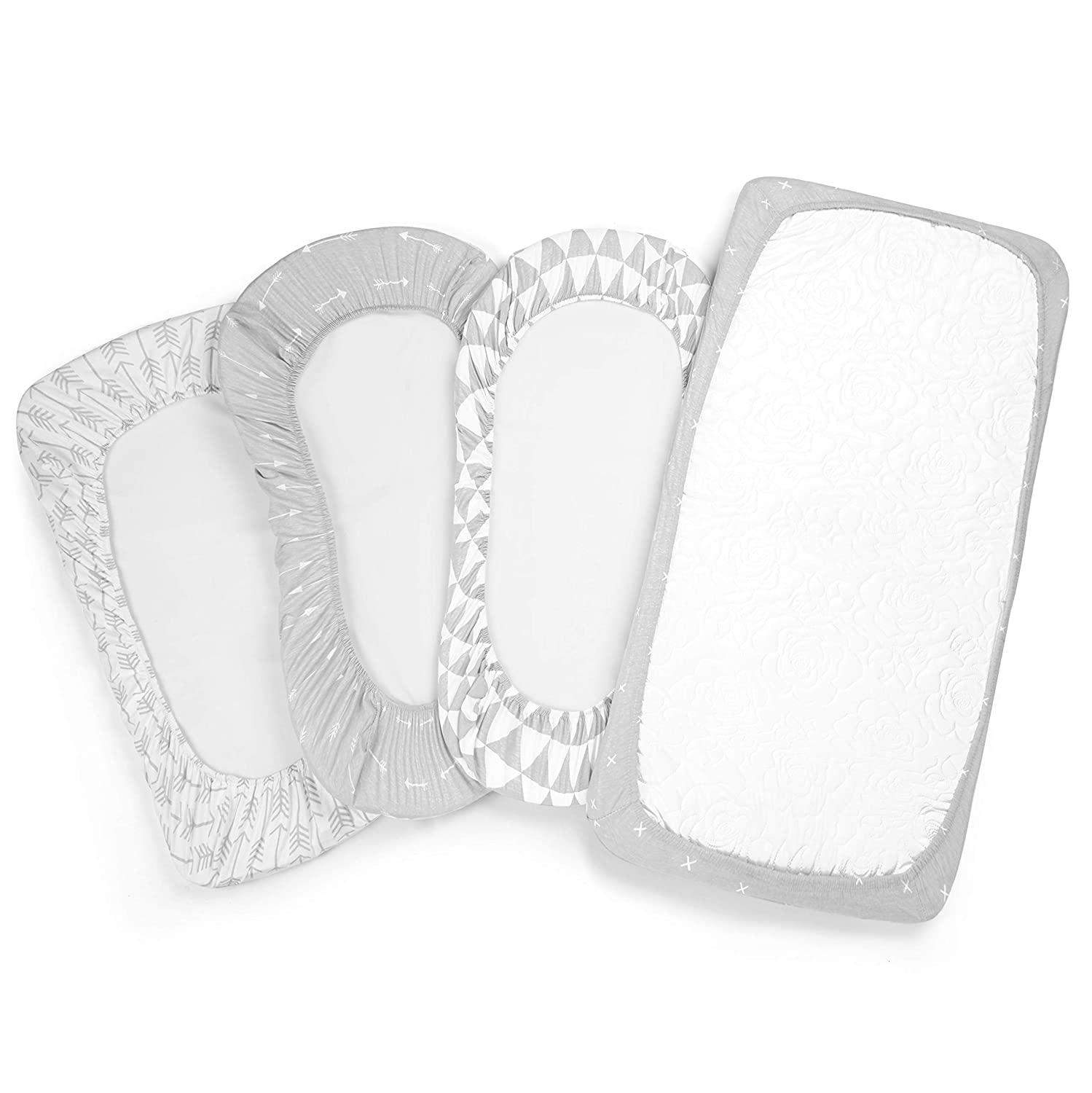 Bed Sheets Premium Fitted Sheets 4 Pack 100 Jersey