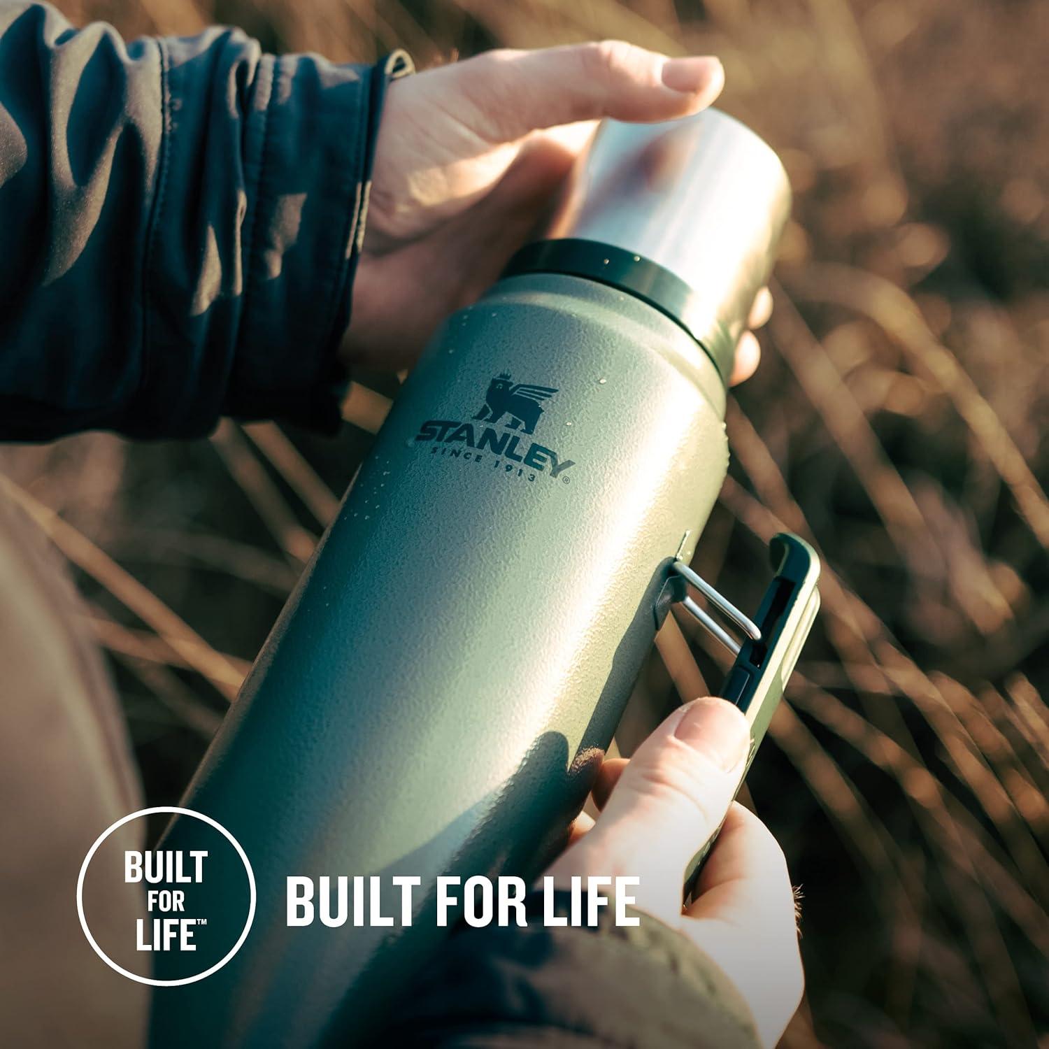 Stanley Classic Legendary Thermos Bottle 1L - Hammertone Green Stainless  Steel - BPA-Free 24 Hours Hot Dishwasher Safe Includes Drinking Cup | Buy  Now with Express International Delivery | GoSupps.com