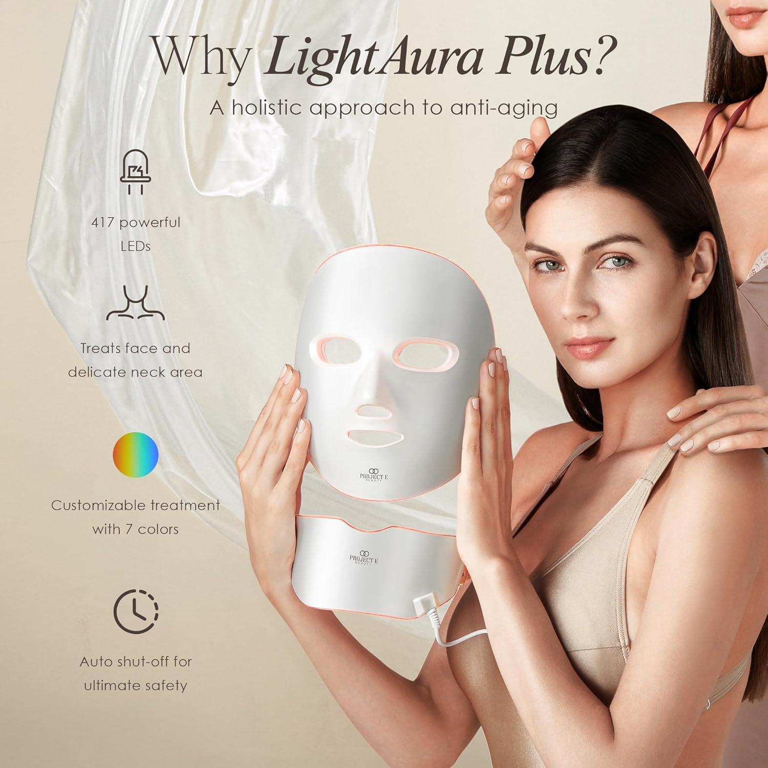 Project E Beauty LED Face & Neck Mask | 7-Color Skin Rejuvenation